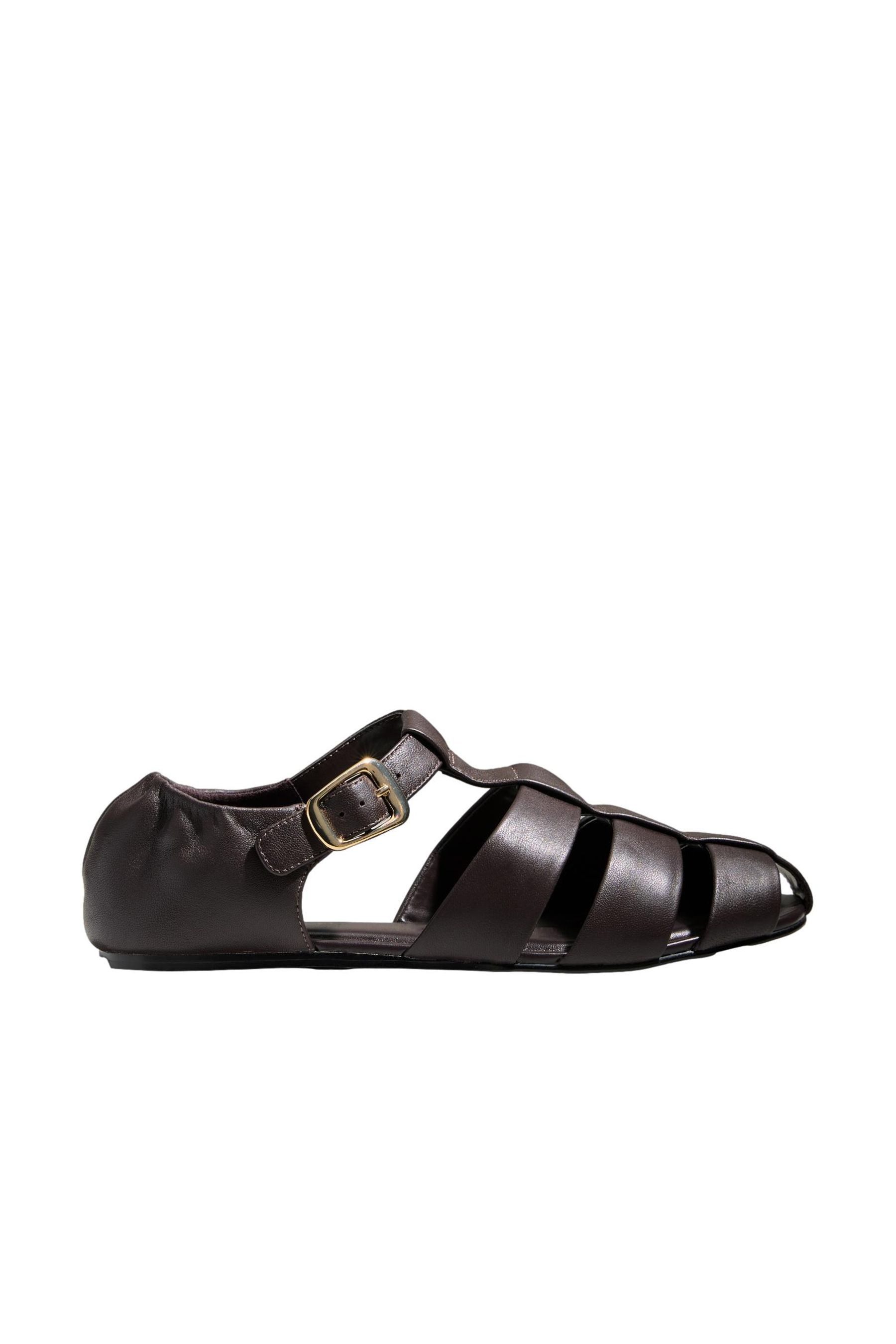 Next N. Premium flache Fischerschuhe aus Leder Sandale (1-tlg) günstig online kaufen