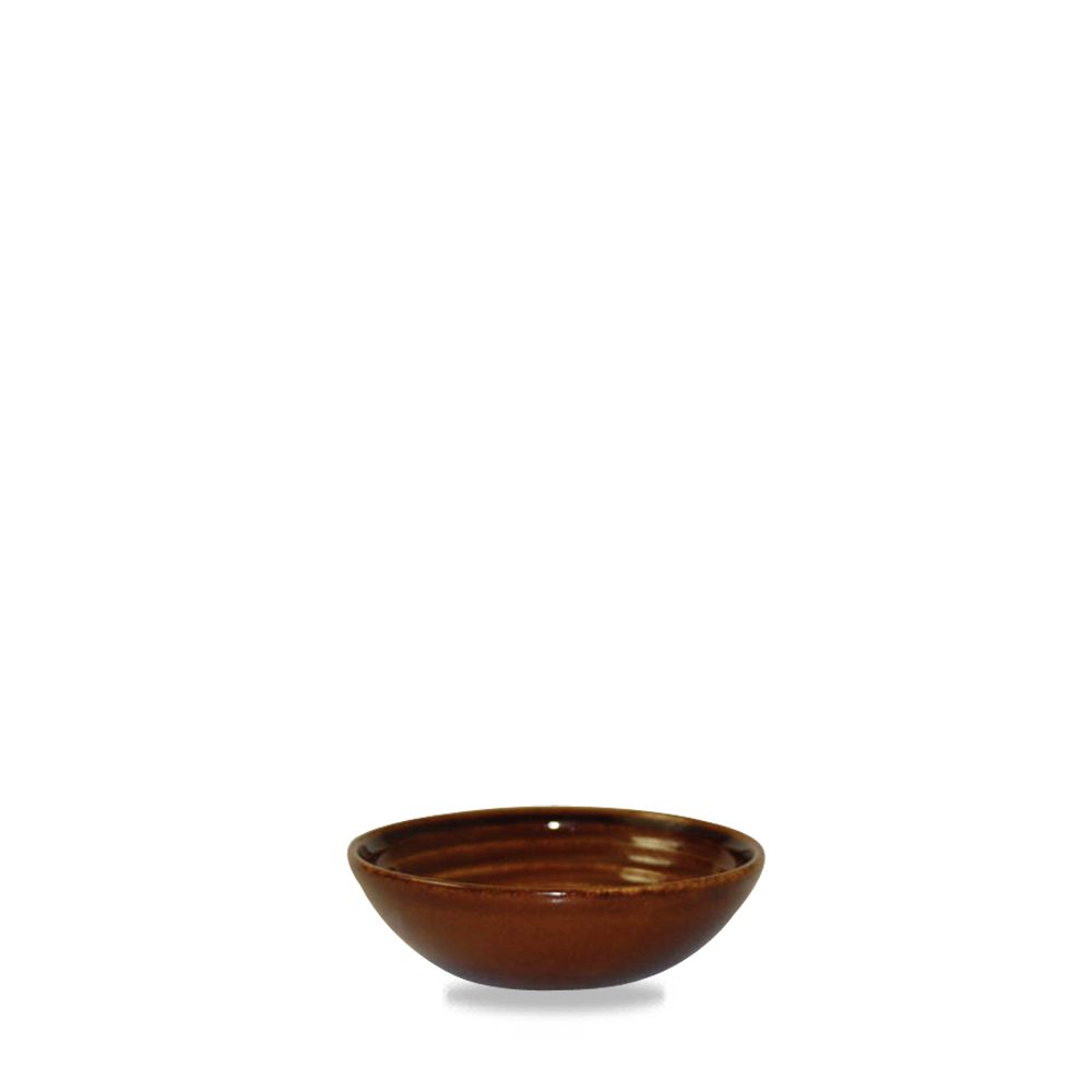 Sauciere Super Vitrified Cinnamon Ripple Bowl 11,3cm / 14cl, 12