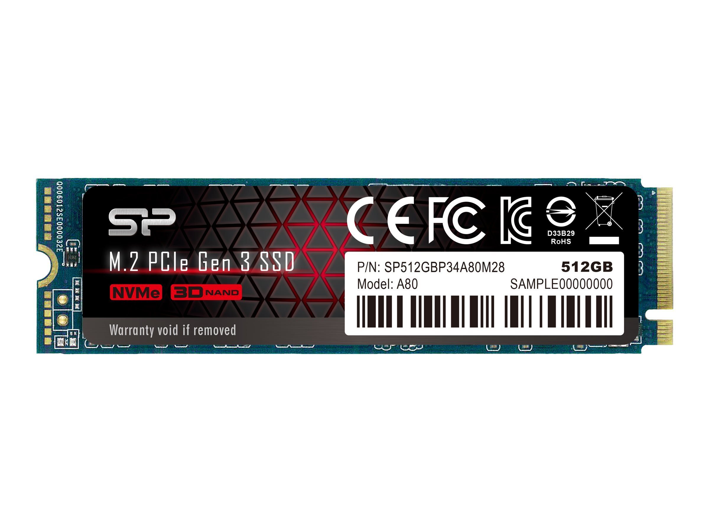 SILICON POWER SILICON POWER P34A80 512GB SSD-Festplatte