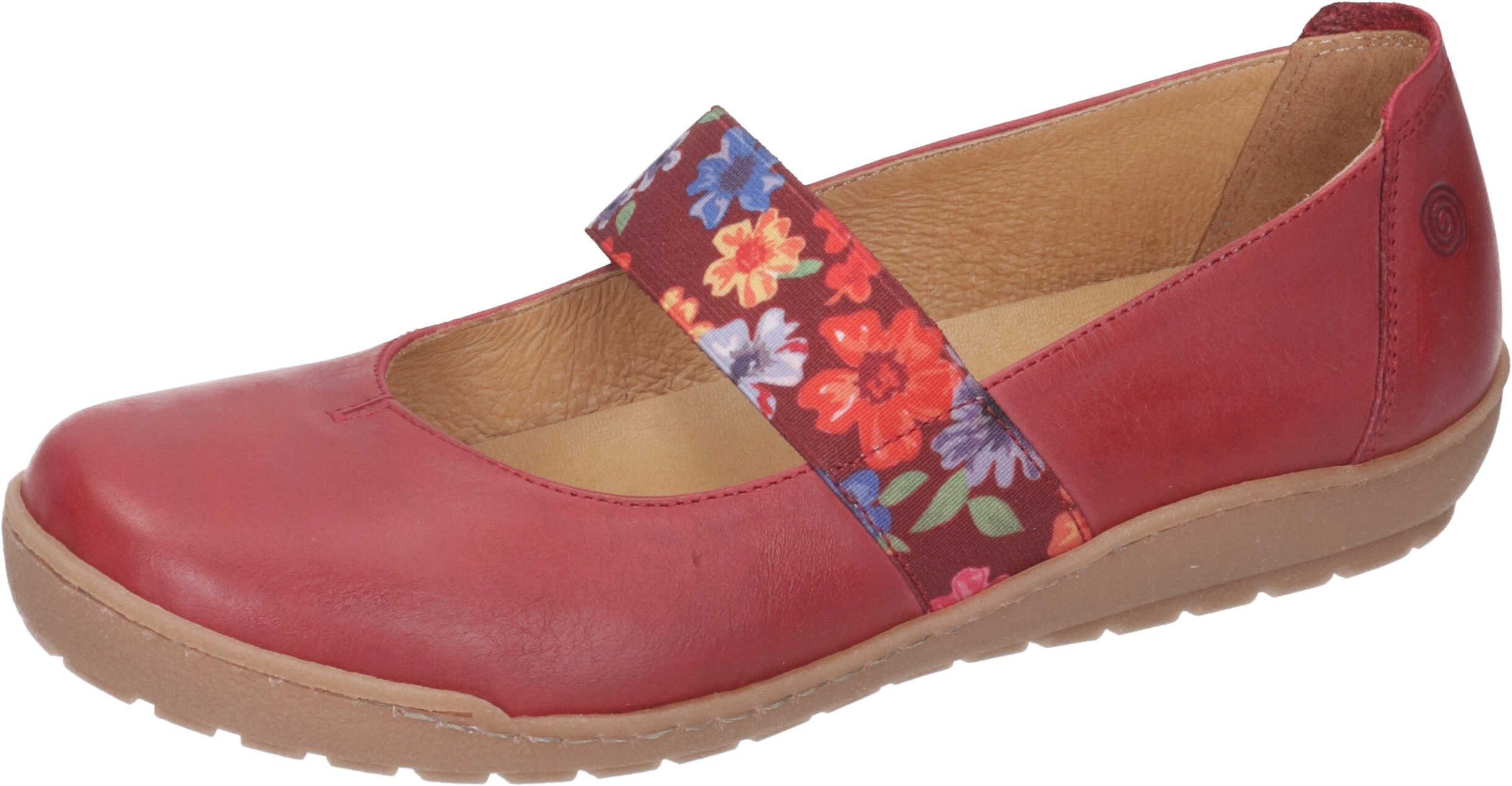 Dr. Brinkmann Slipper echtem Slipper Leder aus rot