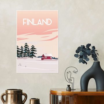 Posterlounge Poster Omar Escalante, Finnland II, Illustration