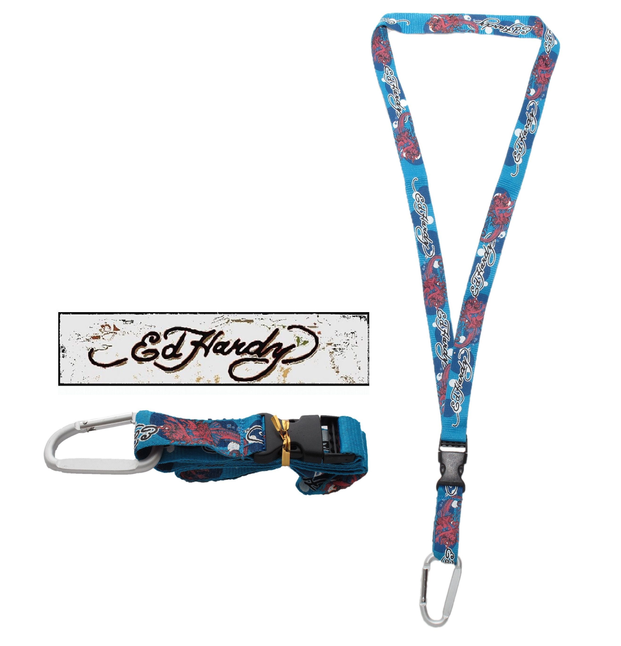 Ed Hardy Schlüsselanhänger Ed Hardy Lanyard Schlüsselband Mermaid 6168