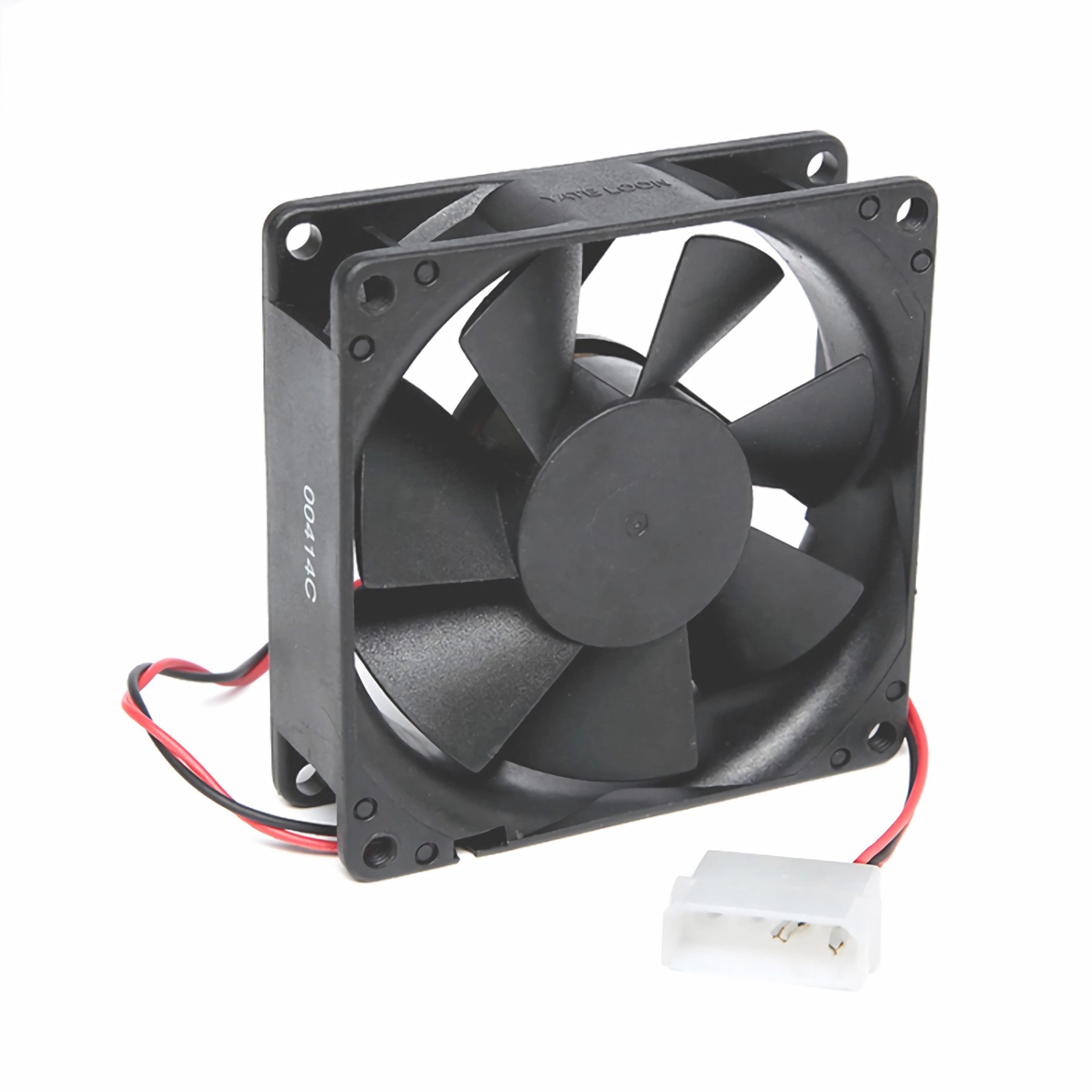 Bolwins Gehäuselüfter G58C 4pin 12V 80x80x25mm Brushless Lüfter Lüfterkühler Kühler Computer, Leiser 80mm Lüfter mit hoher Effizienz und langer Lebensdauer