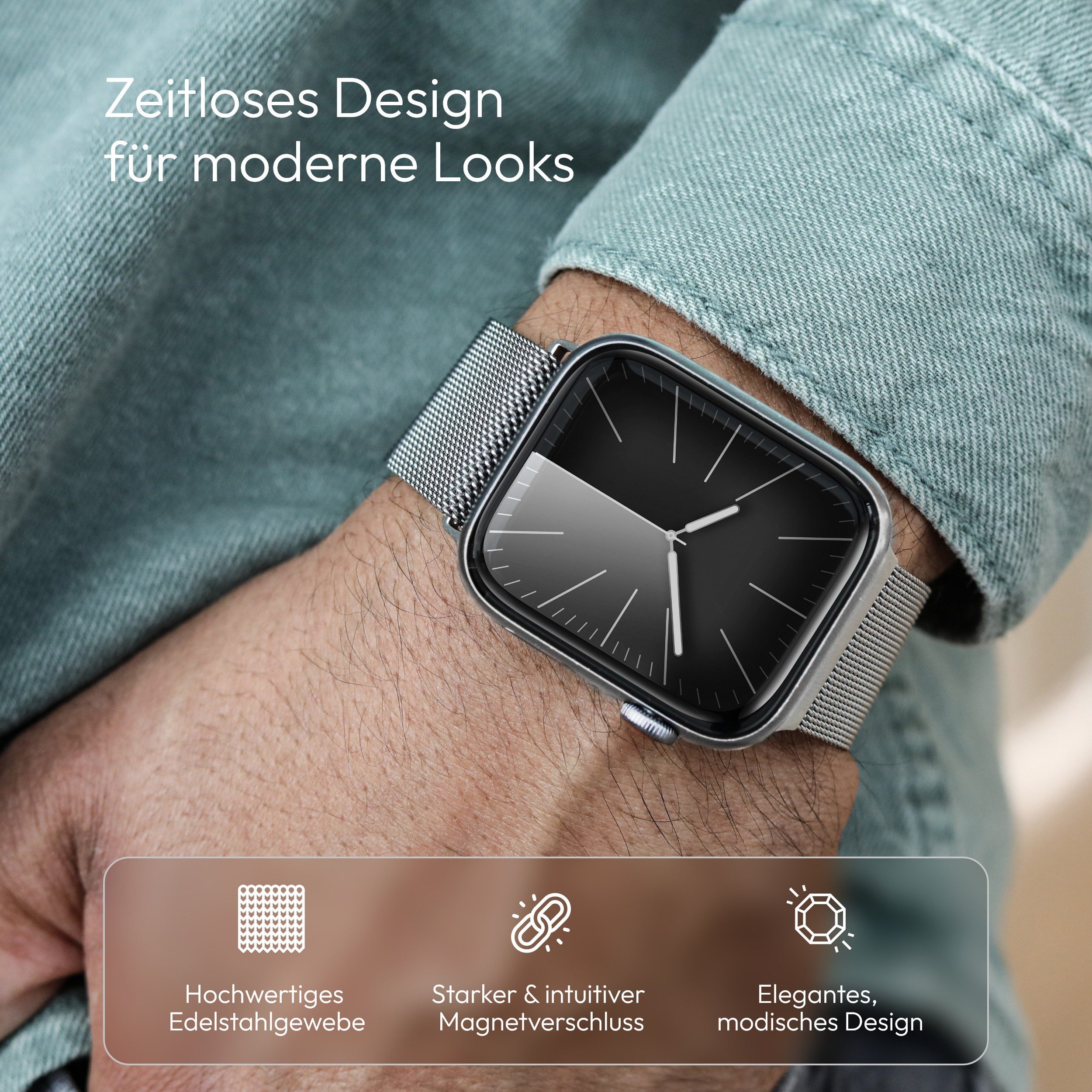 VONMÄHLEN Smartwatch-Armband Milanese Loop 2 günstig online kaufen