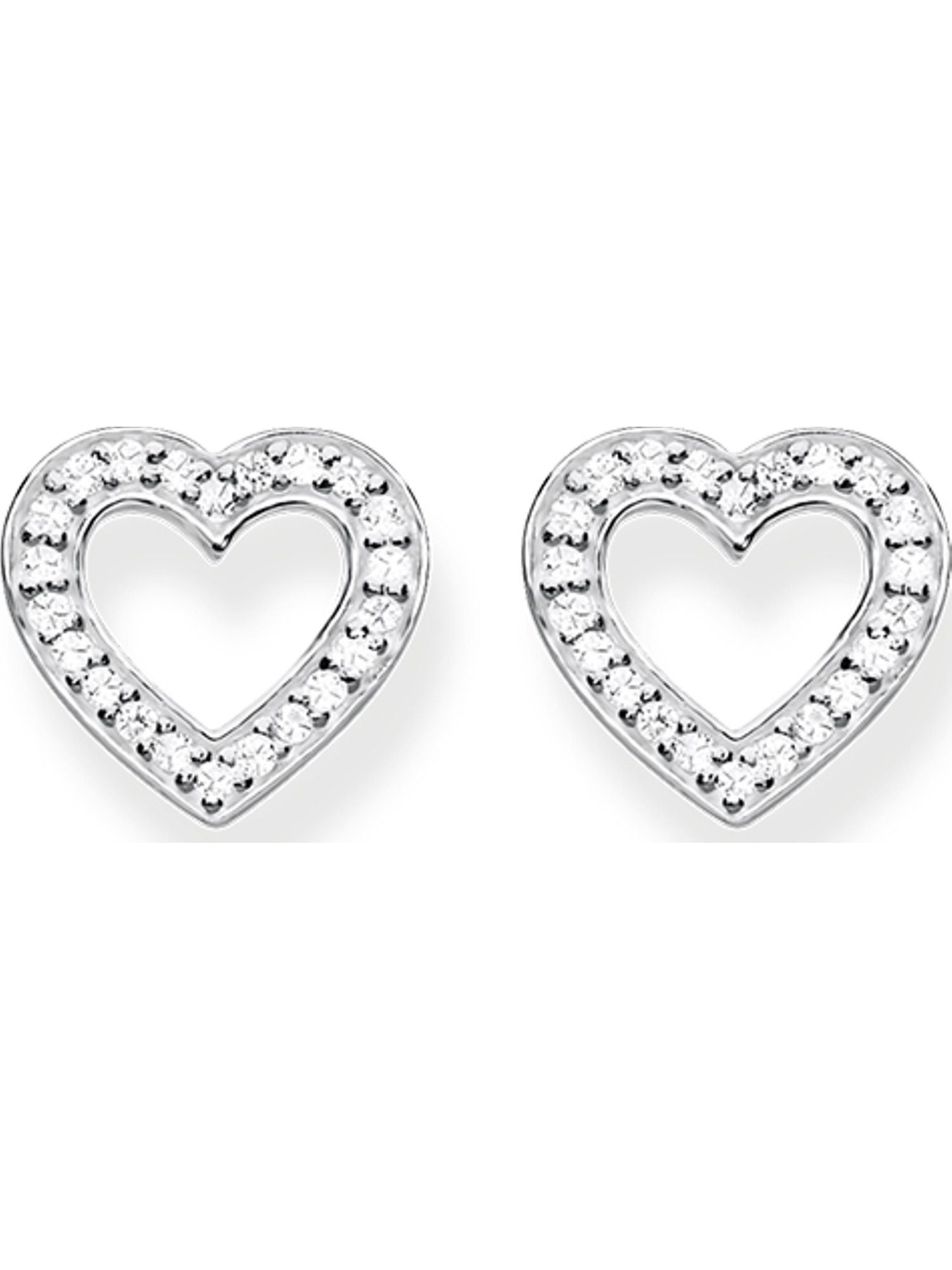 Paar Ohrstecker Thomas Sabo Damen-Ohrstecker 925er Silber Zirkonia