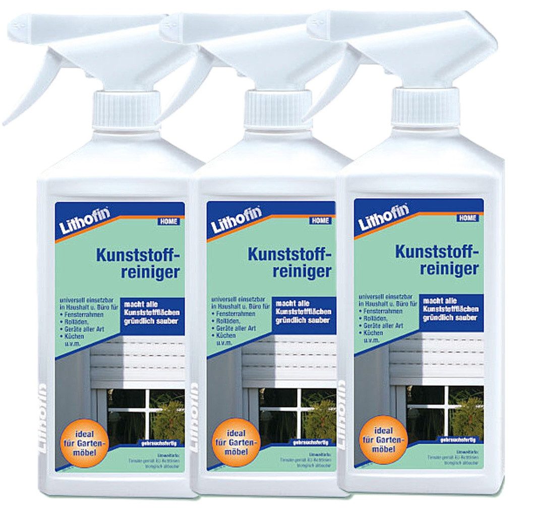 Lithofin Lithofin Kunststoffreiniger 3 x 500 ml Kunststoffreiniger
