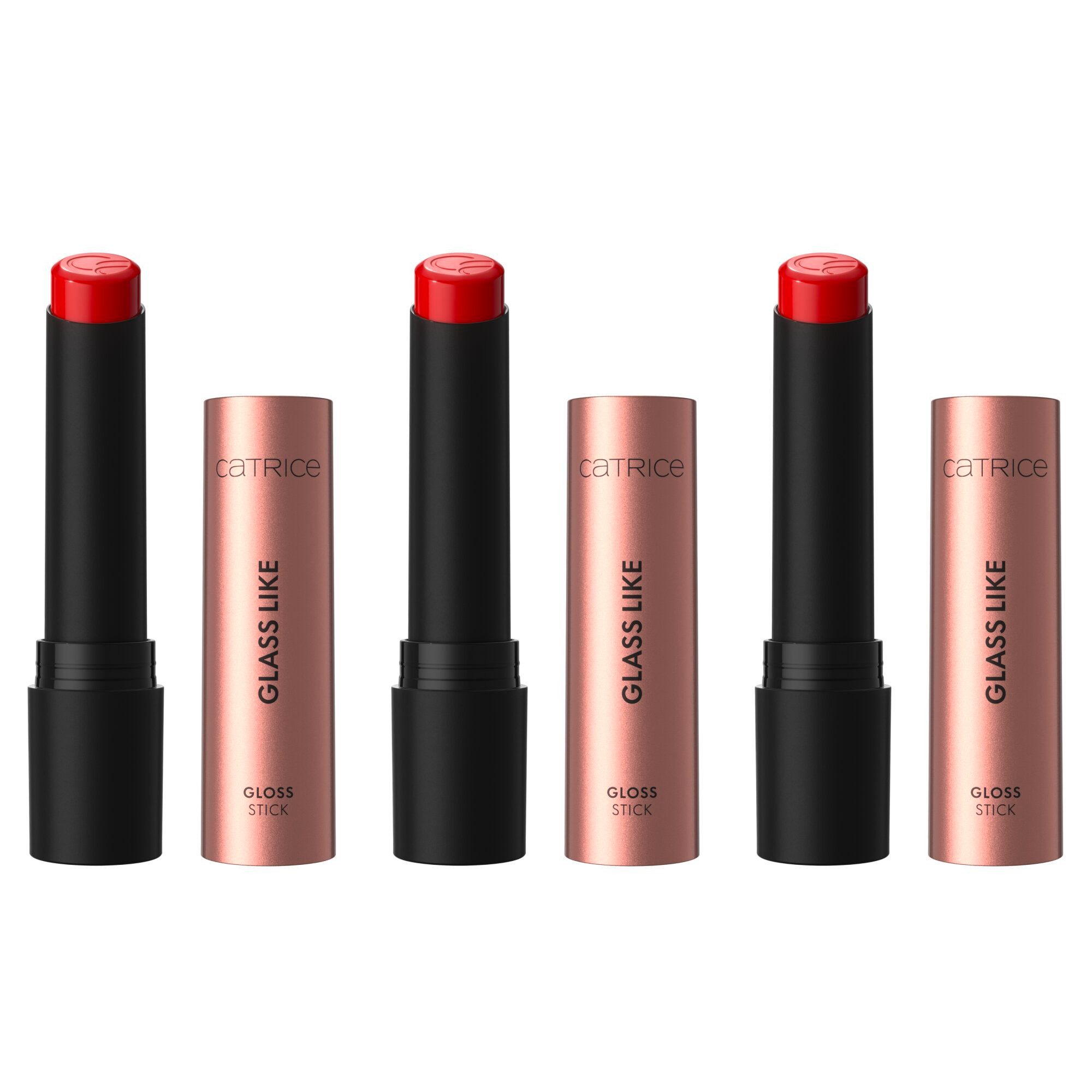 Catrice Lippenstift GLASS LIKE GLOSS STICK, 3-tlg., mit glaseffektähnlichem Finish