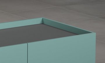 trendteam Lowboard Melton (Flat-TV Unterschrank in Dust Blue), trendiges Designmöbel
