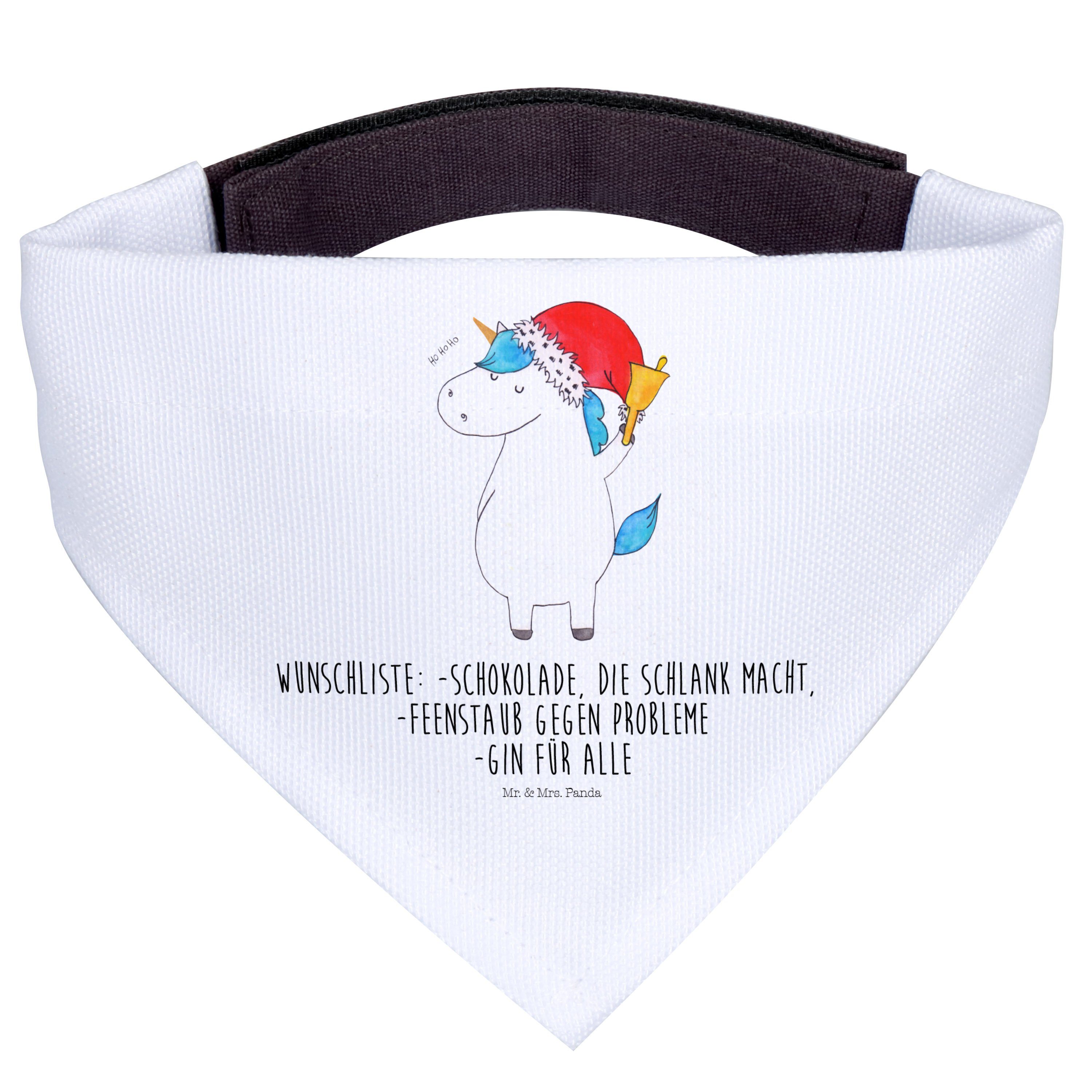 Mr. & Mrs. Panda Hundefliege Einhorn Weihnachtsmann, Halstuch Für Hunde, Weiß, Weihnachtsmann, Sch, Polyester, Hunde Schal Nickituch Hund Hundehalstuch