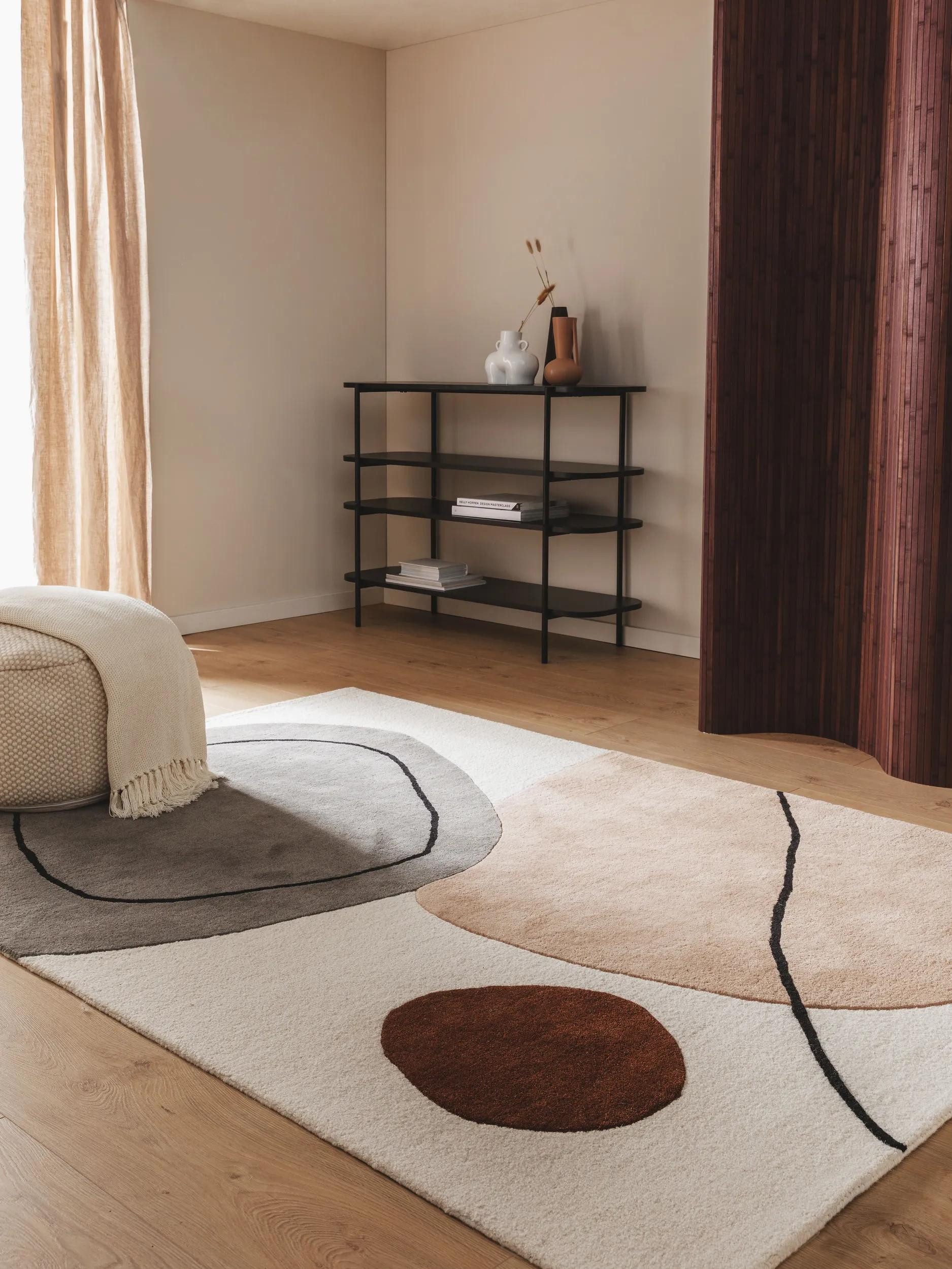 benuta Wollteppich Kyoto, rechteckig, Höhe: 6 mm, 100% Wolle, Teppich Wohnzimmer, Schlafzimmer, Esszimmer, Flur, Hygge