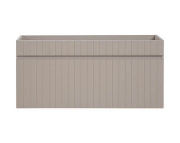 einfachgutemoebel Waschtisch-Set Badezimmer Waschplatz KARATA 100cm, Aufsatzbecken, kaschmir grey, (Badmöbel Set, 1-St., Waschtisch Unterschrank)