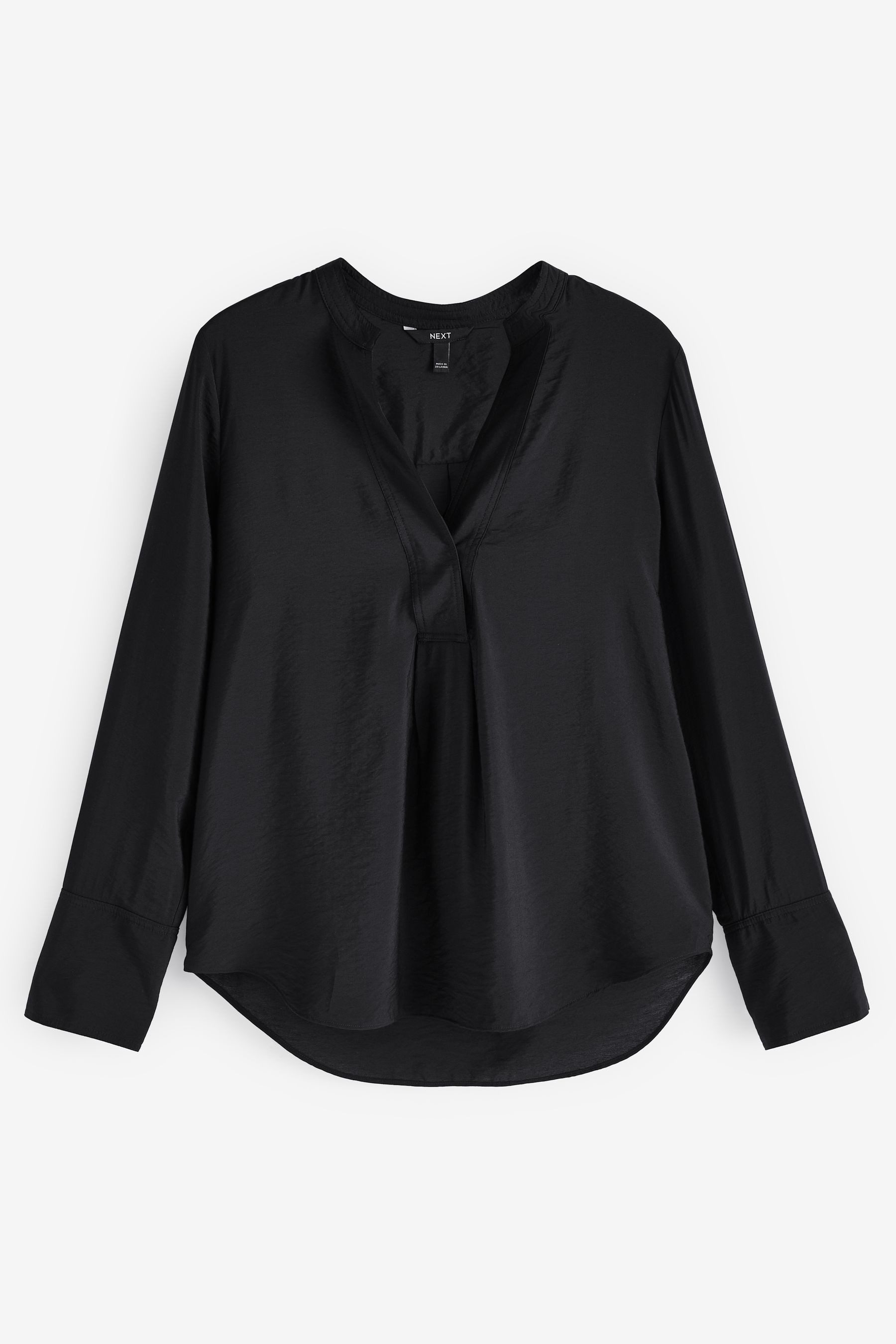 Next Langarmbluse Langarm-Schlupfbluse mit V-Ausschnitt, Kurzgröße (1-tlg) günstig online kaufen
