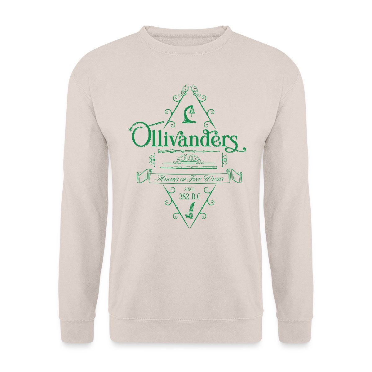 Spreadshirt Sweatshirt Harry Potter Ollivanders Geschäft Grünes Logo Unisex Pullover (1-tlg)