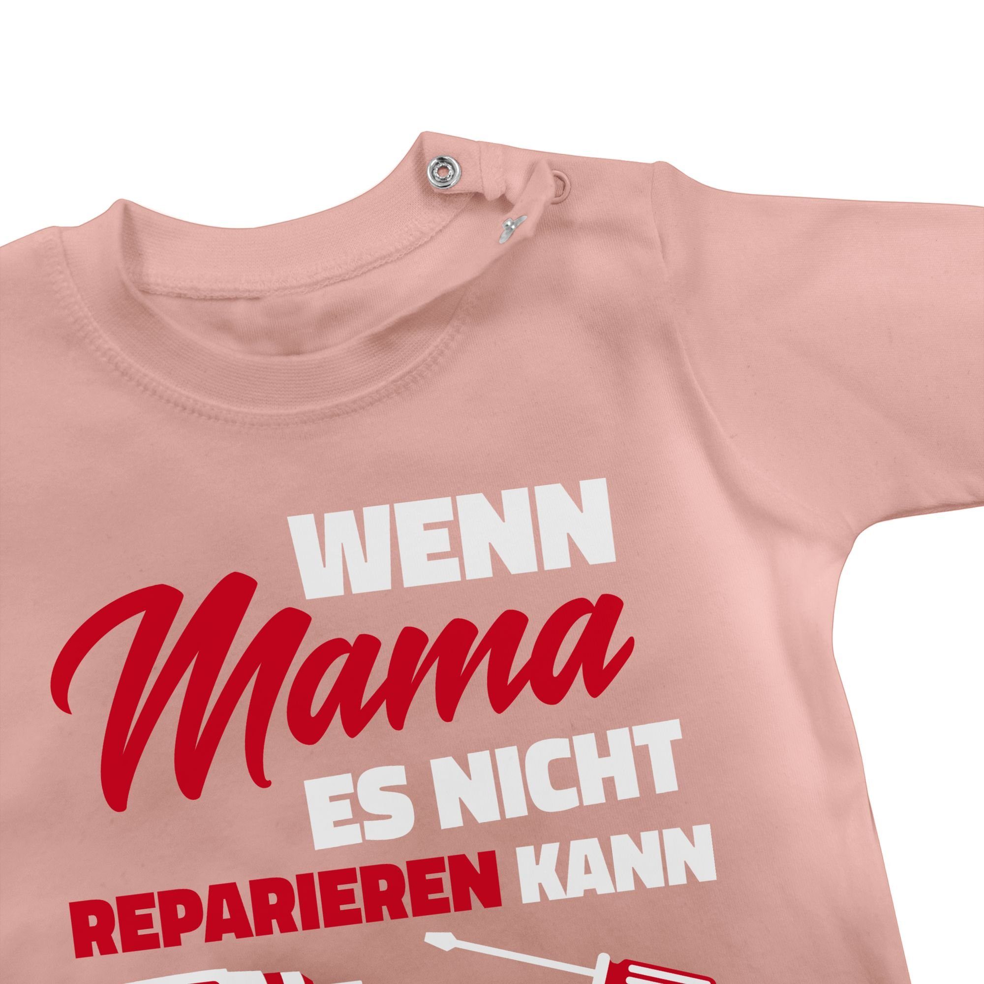 Kinder Jungen (Gr. 50 - 92) Shirtracer T-Shirt Wenn Mama es nicht reparieren kann - Statement Sprüche Baby - Baby T-Shirt langar