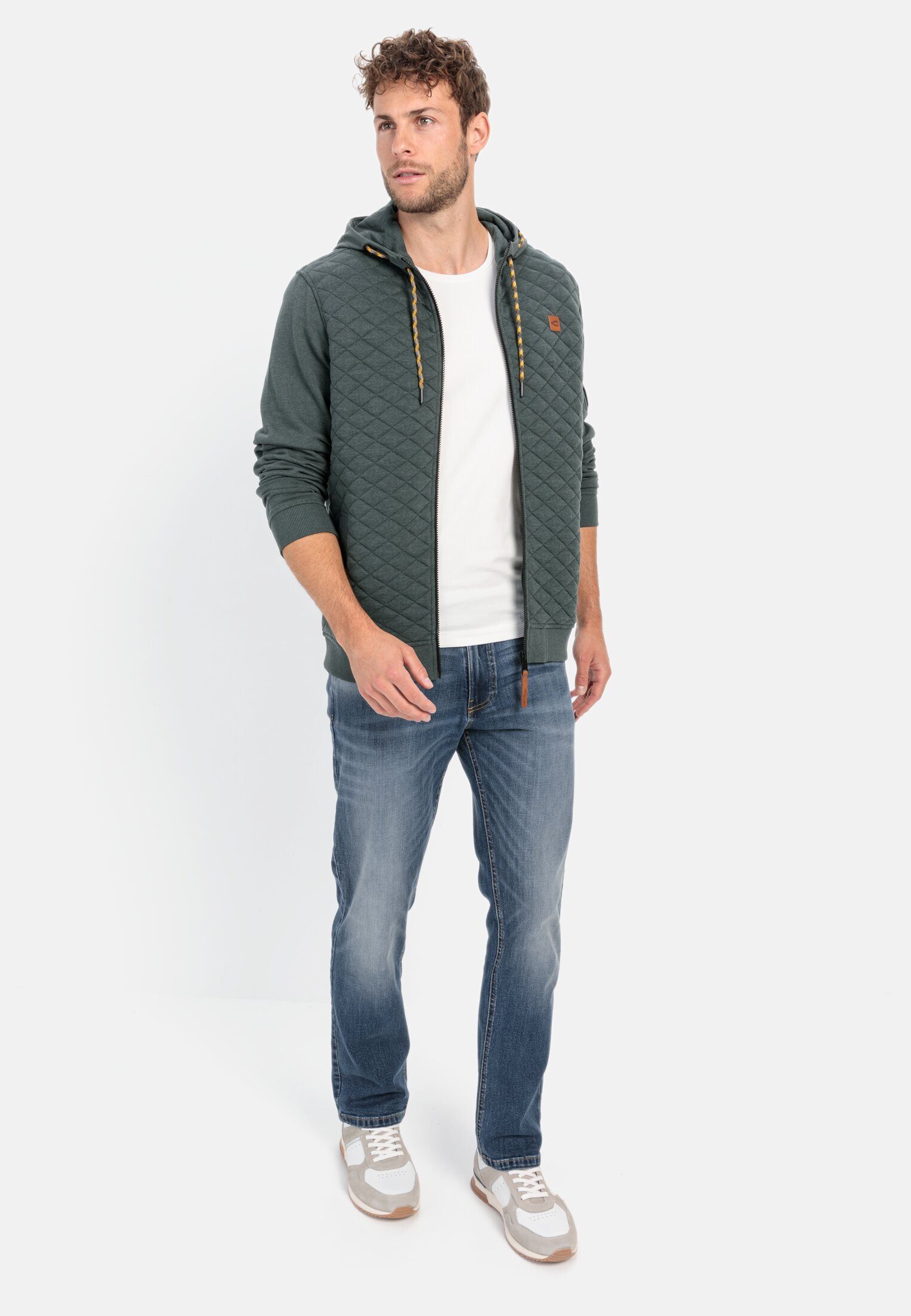 camel active Sweatjacke mit Kapuze Langarm