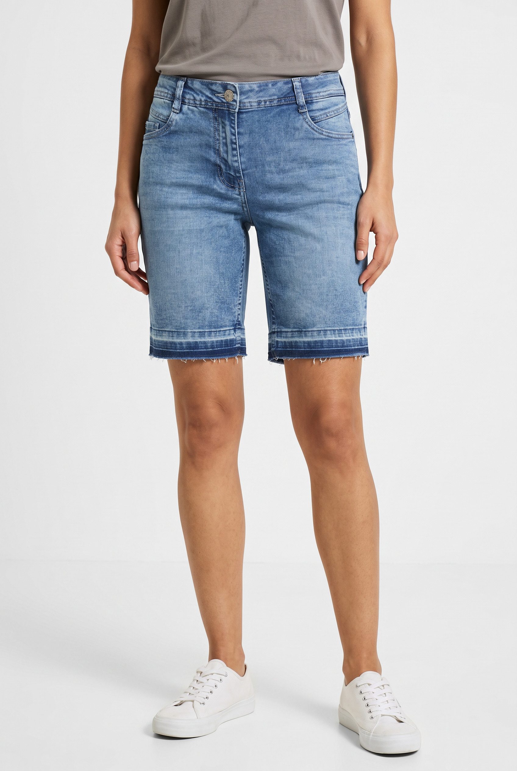 CECIL Bermudas Style Neele Sommer-Jeans_Bermuda im Loose Fit / mit modischem Saum