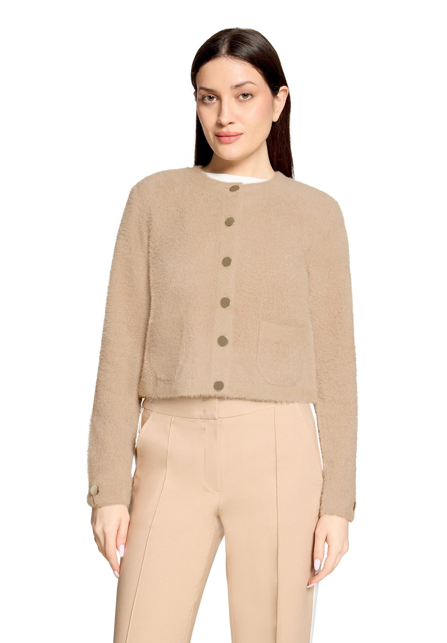 Betty Barclay Strickjacke Damen mit aufgesetzten Taschen (1-tlg)