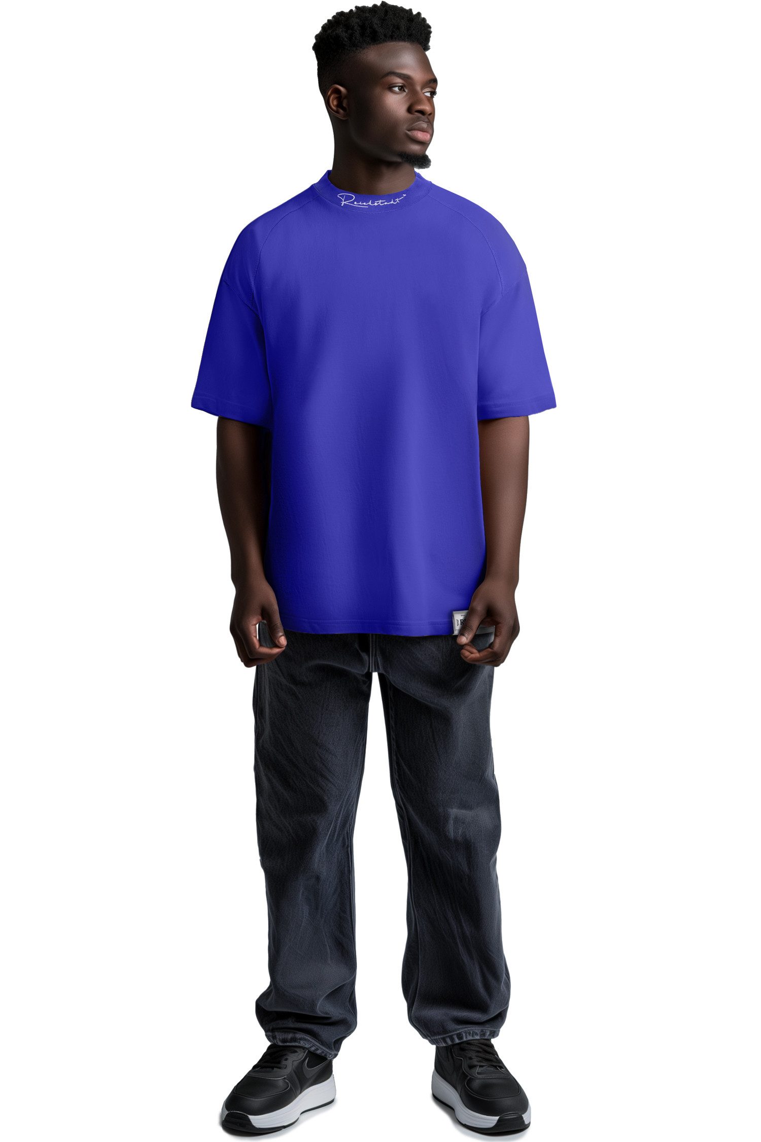 Reichstadt Oversize-Shirt Herren Relaxed Fit Hemd 23RS041 mit Stitching am günstig online kaufen