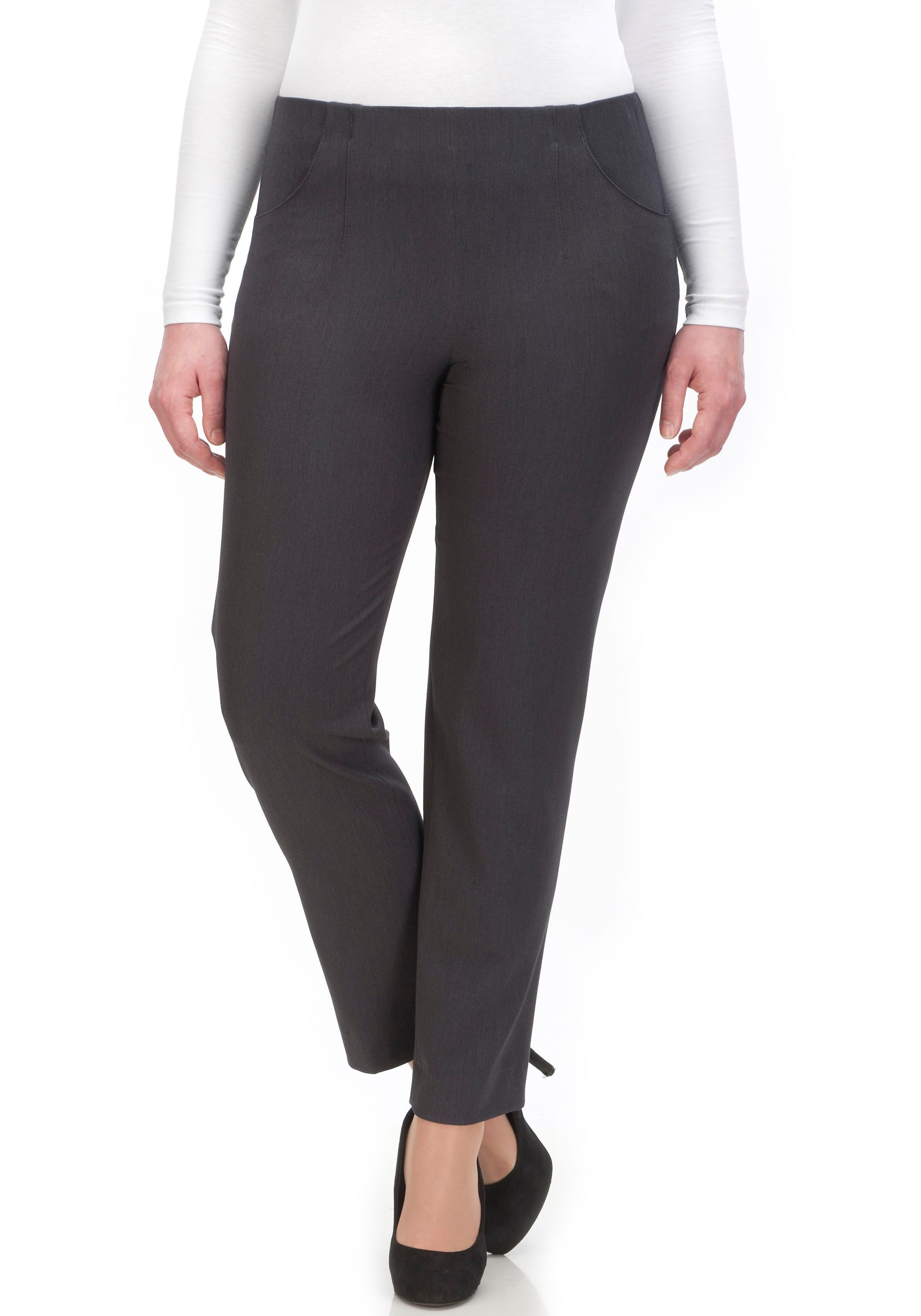 KjBRAND Schlupfhose Schlupfhose Susie in Bi-Stretch, Kammgarnoptik Sommerhose, ideal für kräftige Oberschenkel – Bild 2 von 5