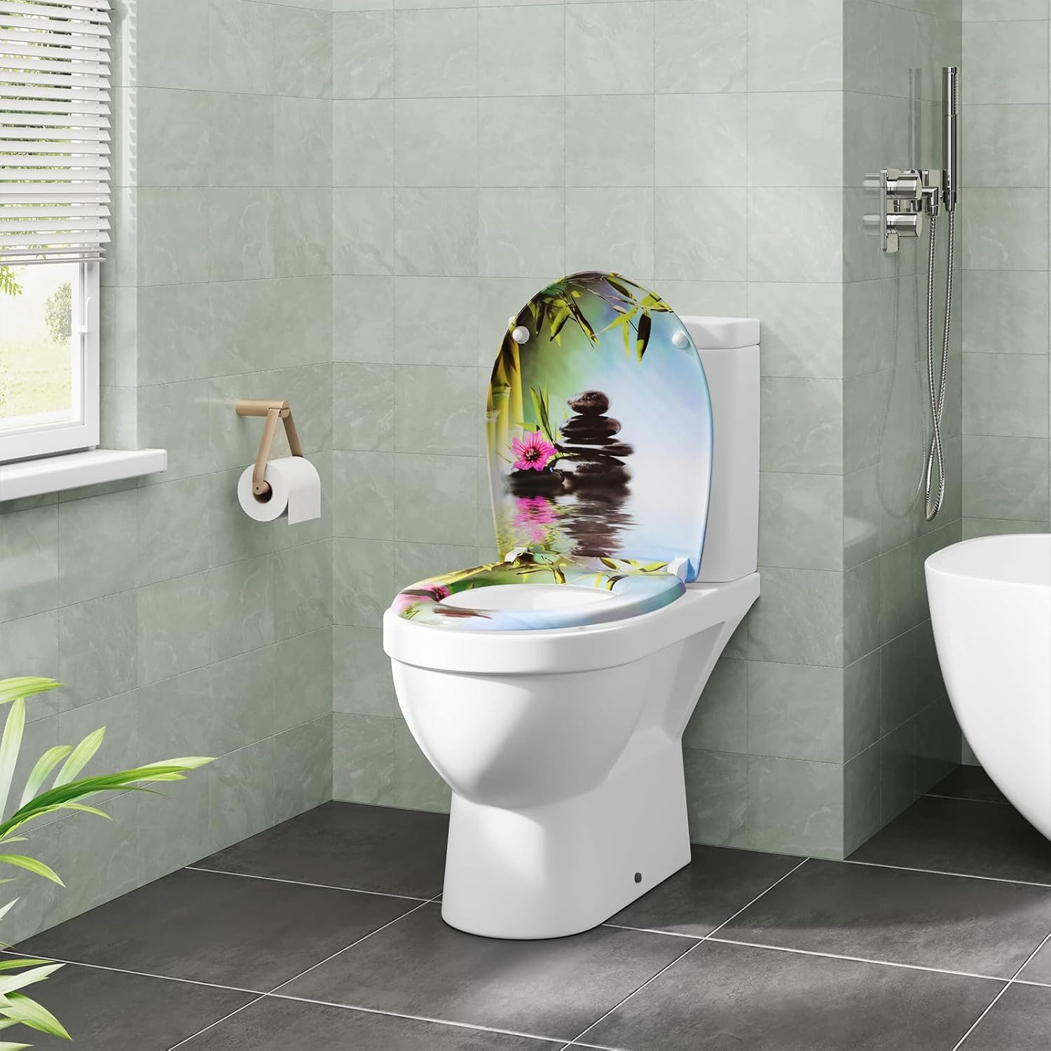 EUGAD WC-Sitz (1-St), Toilettendeckel mit Absenkautomatik O-förmige günstig online kaufen