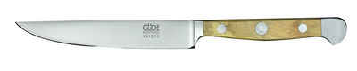 Güde Messer Solingen Steakmesser Alpha Olive Steakmesser 12 cm - CVM-Messerstahl - Griffschalen Olivenholz