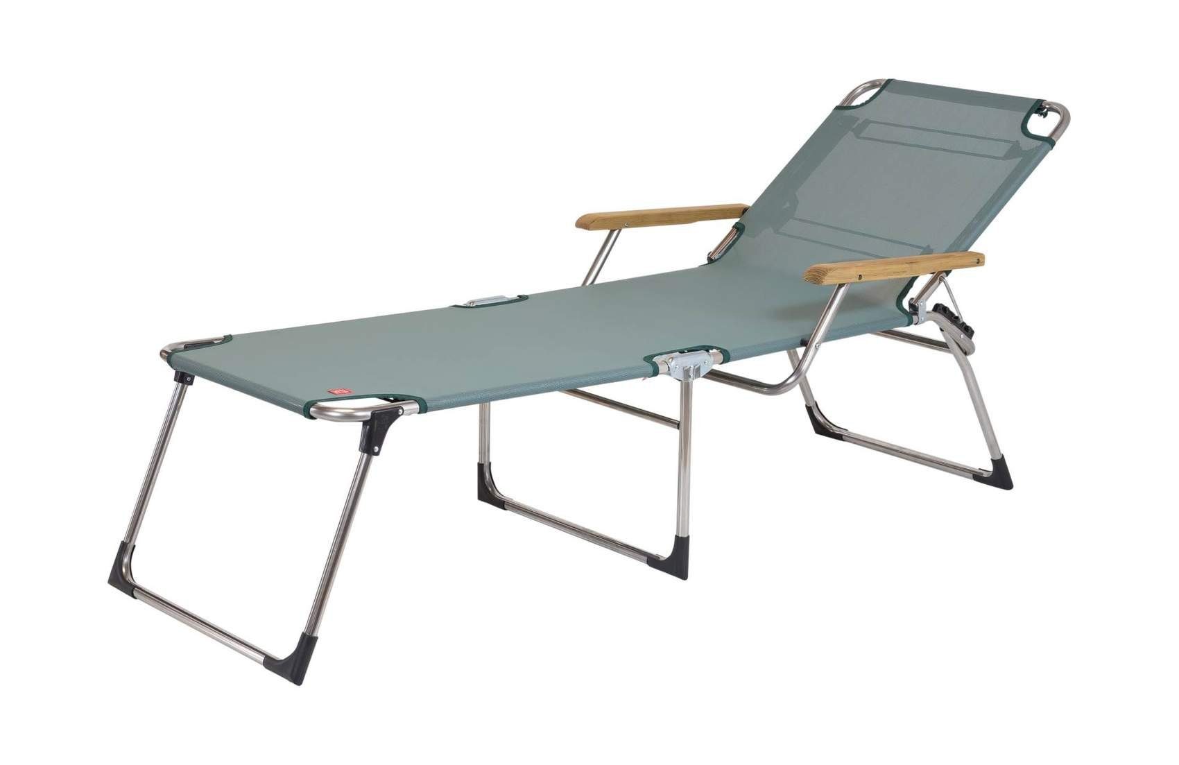 Fiam Gartenliege Sonnenliege Amigo 40 plus Salbei mit Armlehne von FIAM