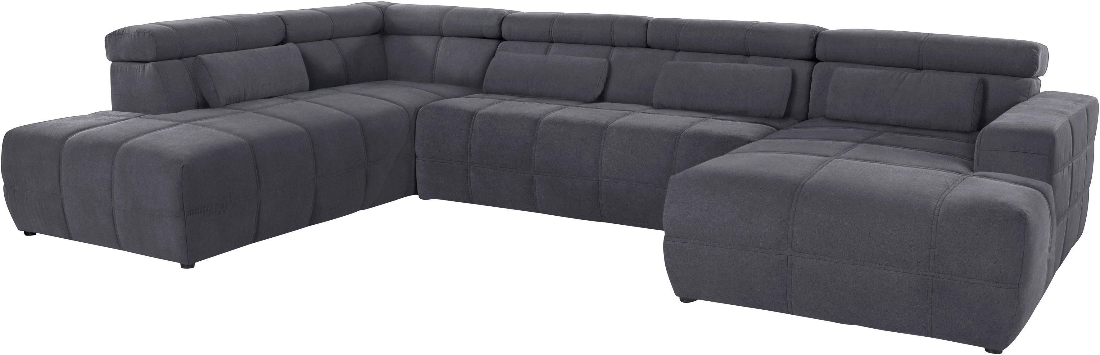 DOMO collection Wohnlandschaft Brandon, whlw. mit Sitztiefenverstellung, wh günstig online kaufen