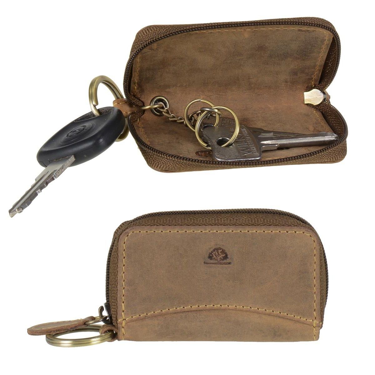 Greenburry Schlüsseltasche Vintage, Leder Schlüsseletui