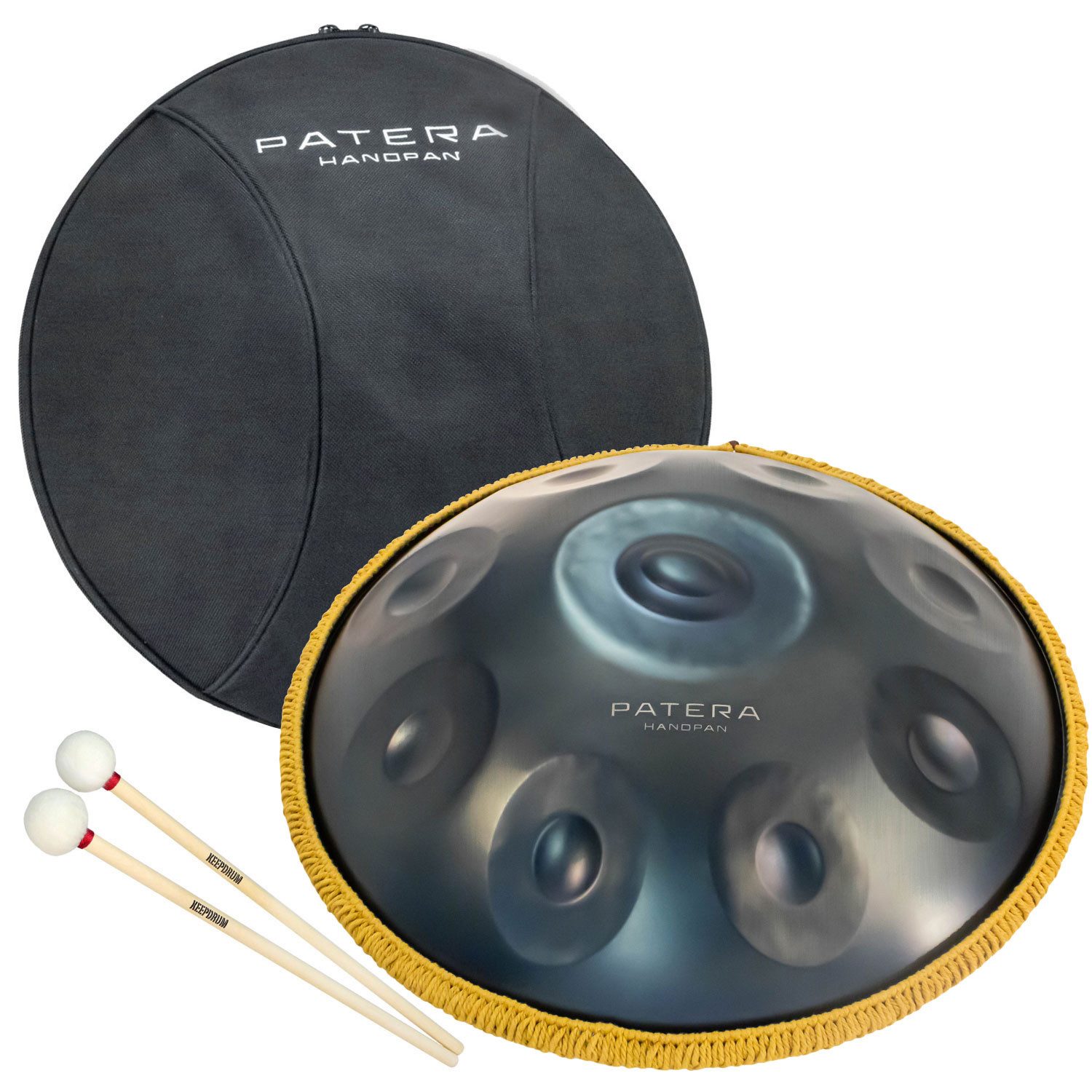Handpan Patera Handpan HPEM-3 E-Minor mit Schlägel