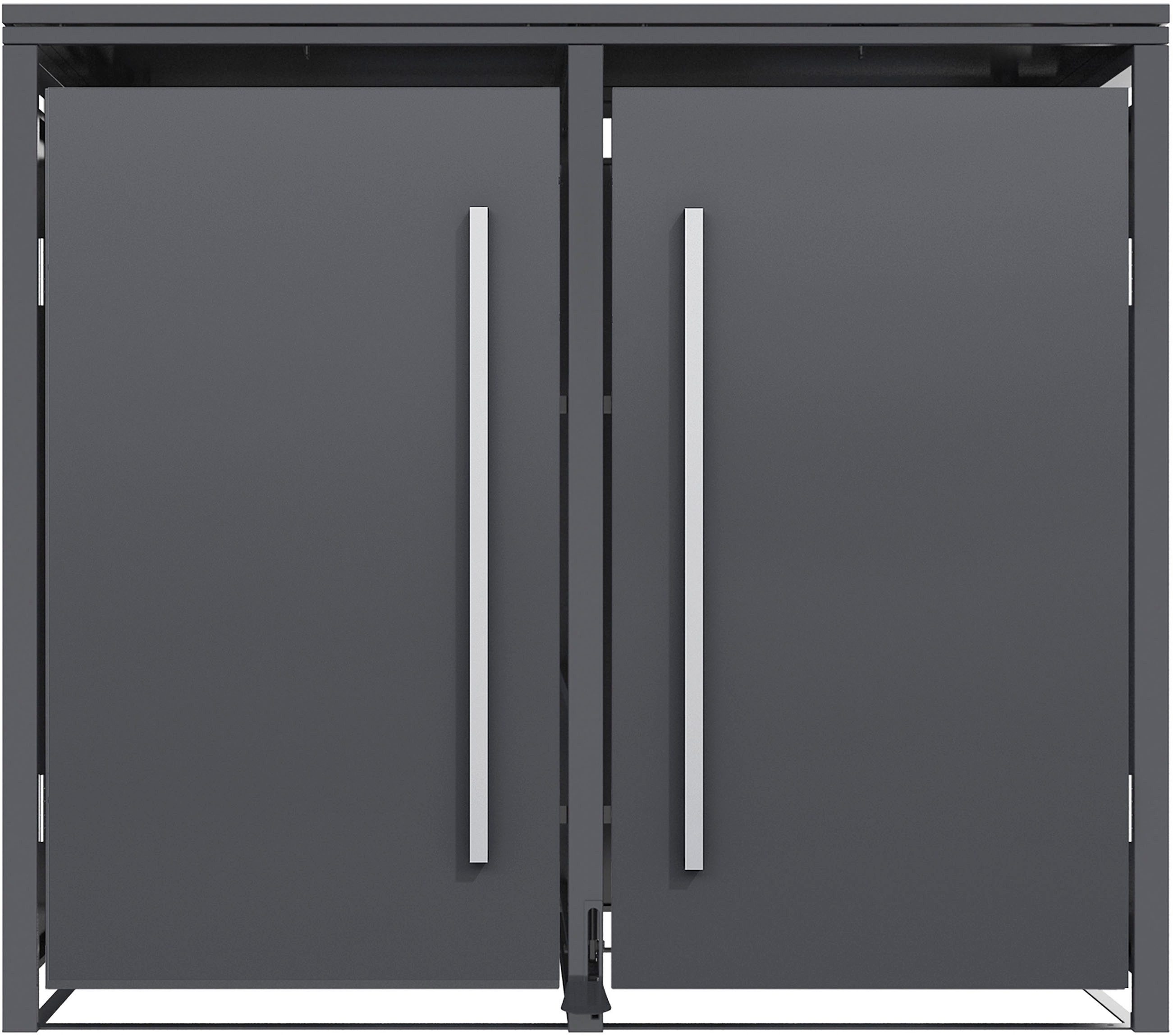 WESTMANN Mülltonnenbox Pedura 2, BxTxH: 132x80x116 cm, für 2x240 L Mülltonnen