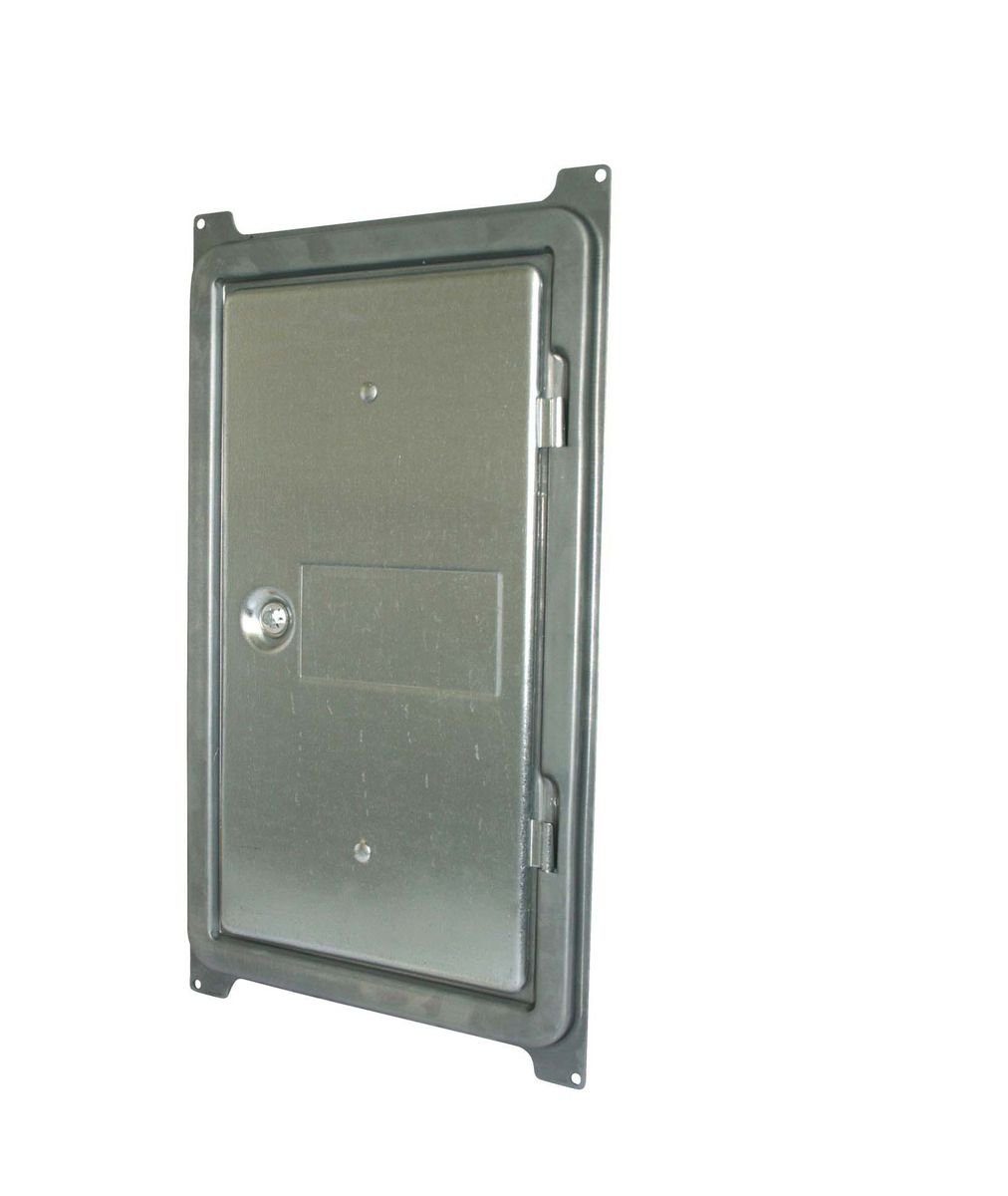 Marley Deutschland GmbH Wandfliese Kamintür verzinkt 150x300mm, Stahl verzinkt 0x0, silber, für den Zugang zum Schornstein zwecks Reinigung und Wartung 