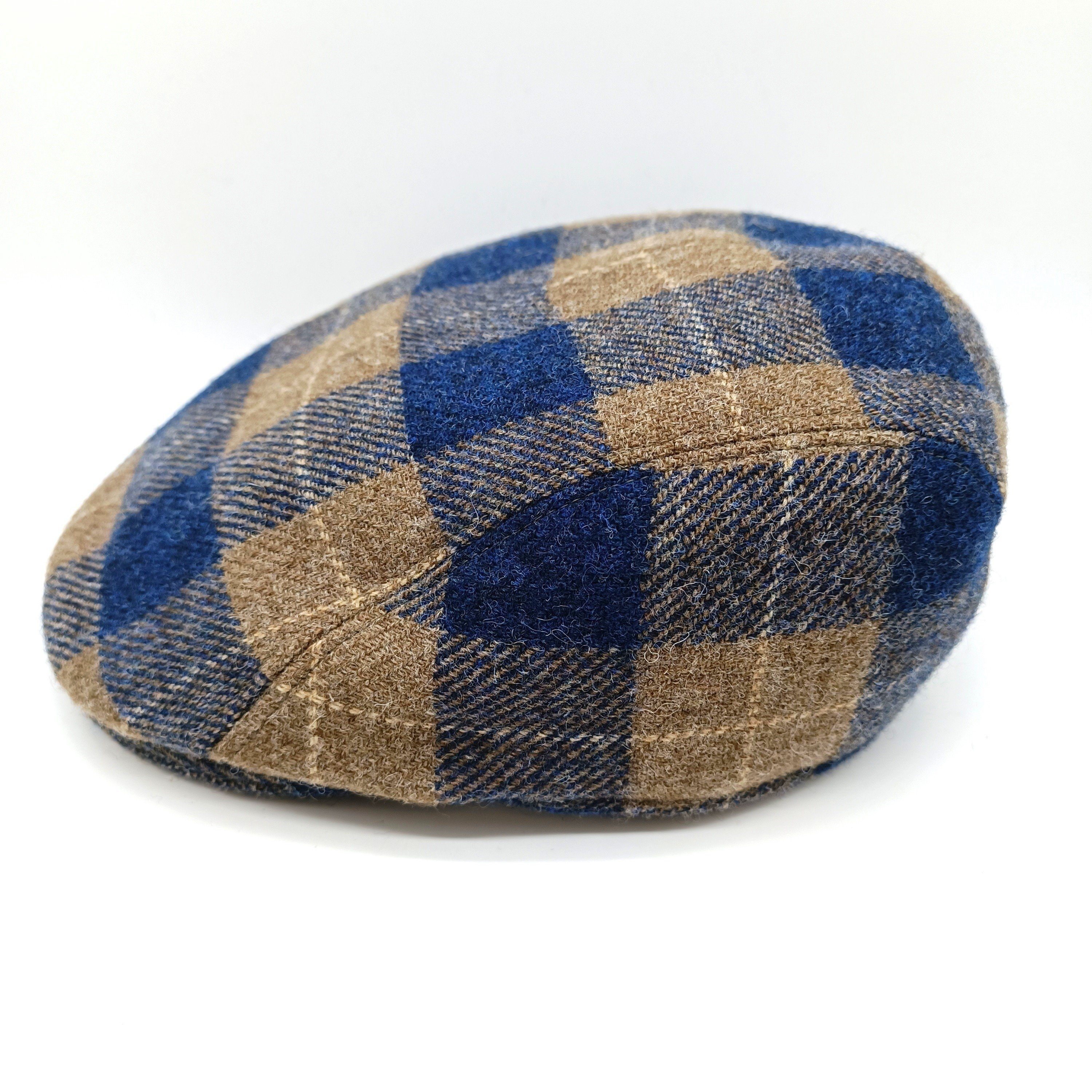 Göttmann Ohrenklappen mit Flatcap Cap Flat blau/beige Boston