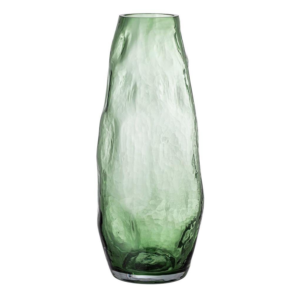 Bloomingville Tischvase Adufe Grün Glas, 15 x 35 cm Dekoration dänisches Design