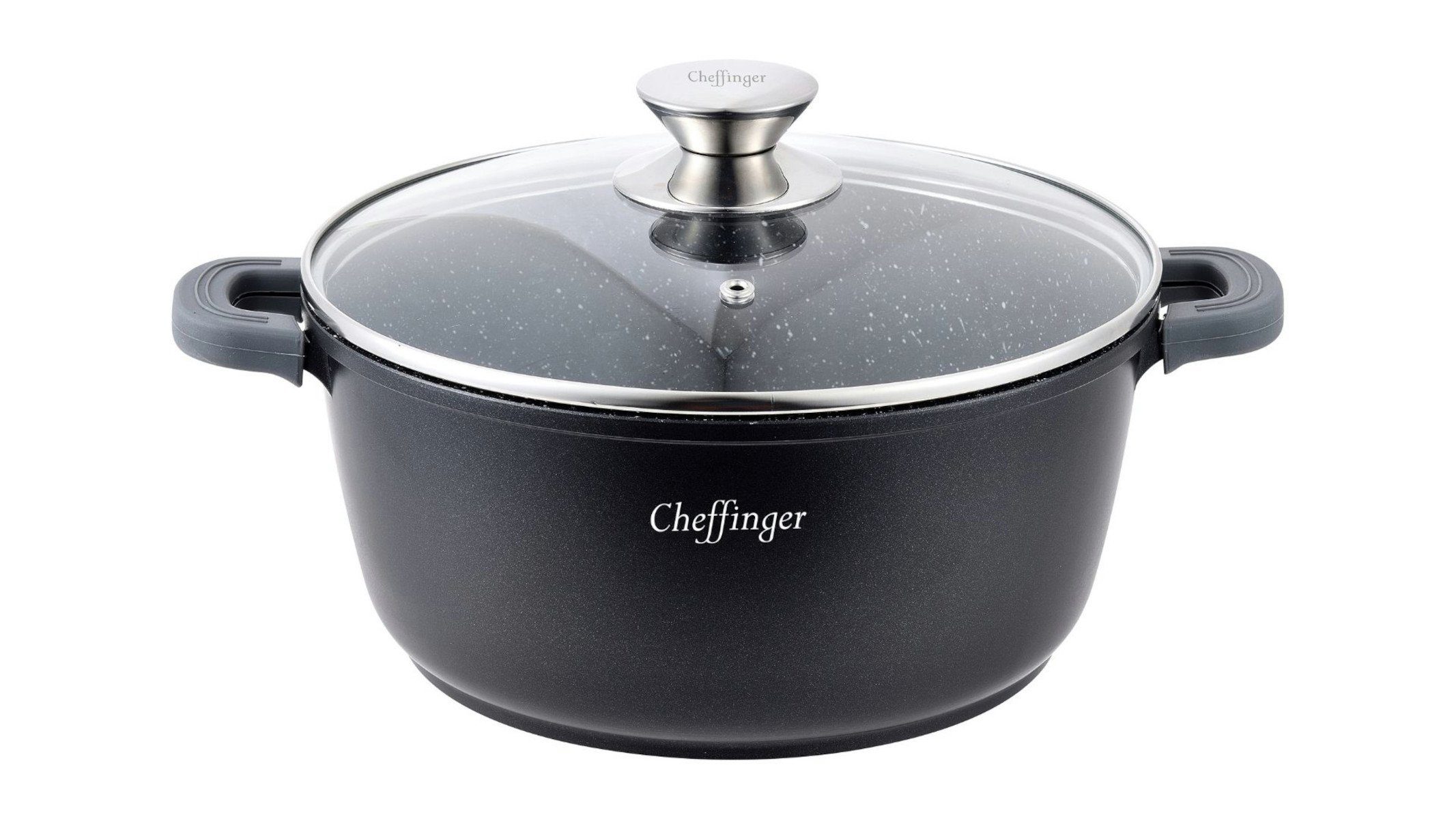 Cheffinger Kofferset Kochtopf Aluguss Induktion Ø36cm Suppentopf Pfanne Topf Deckel Brattop