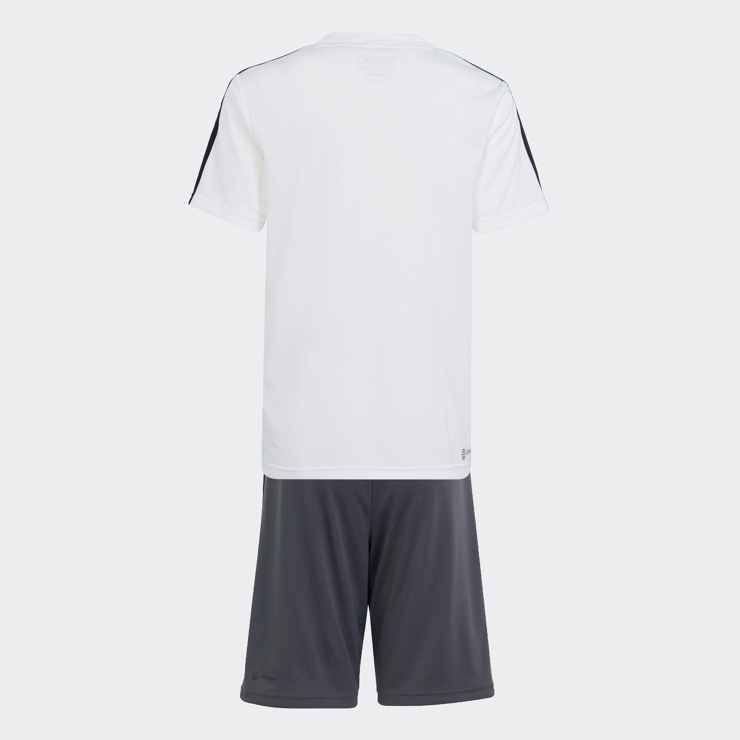 adidas Sportswear Trainingsanzug 3STREIFEN SET Black AEROREADY 2-tlg) White REGULARFIT TRAINING / (Set, TRAIN ESSENTIALS