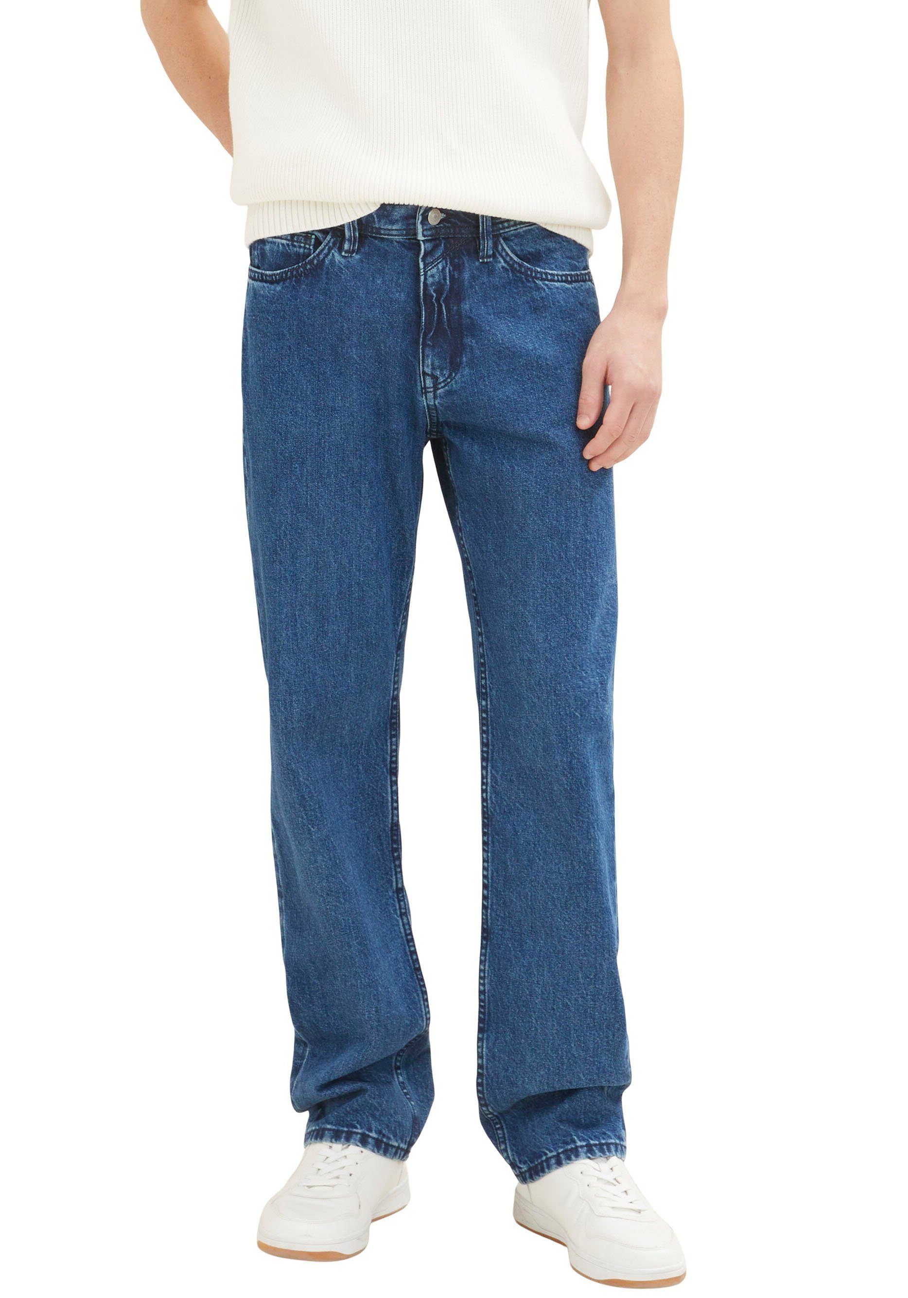 Denim TOM TAILOR Straight-Jeans mid clean