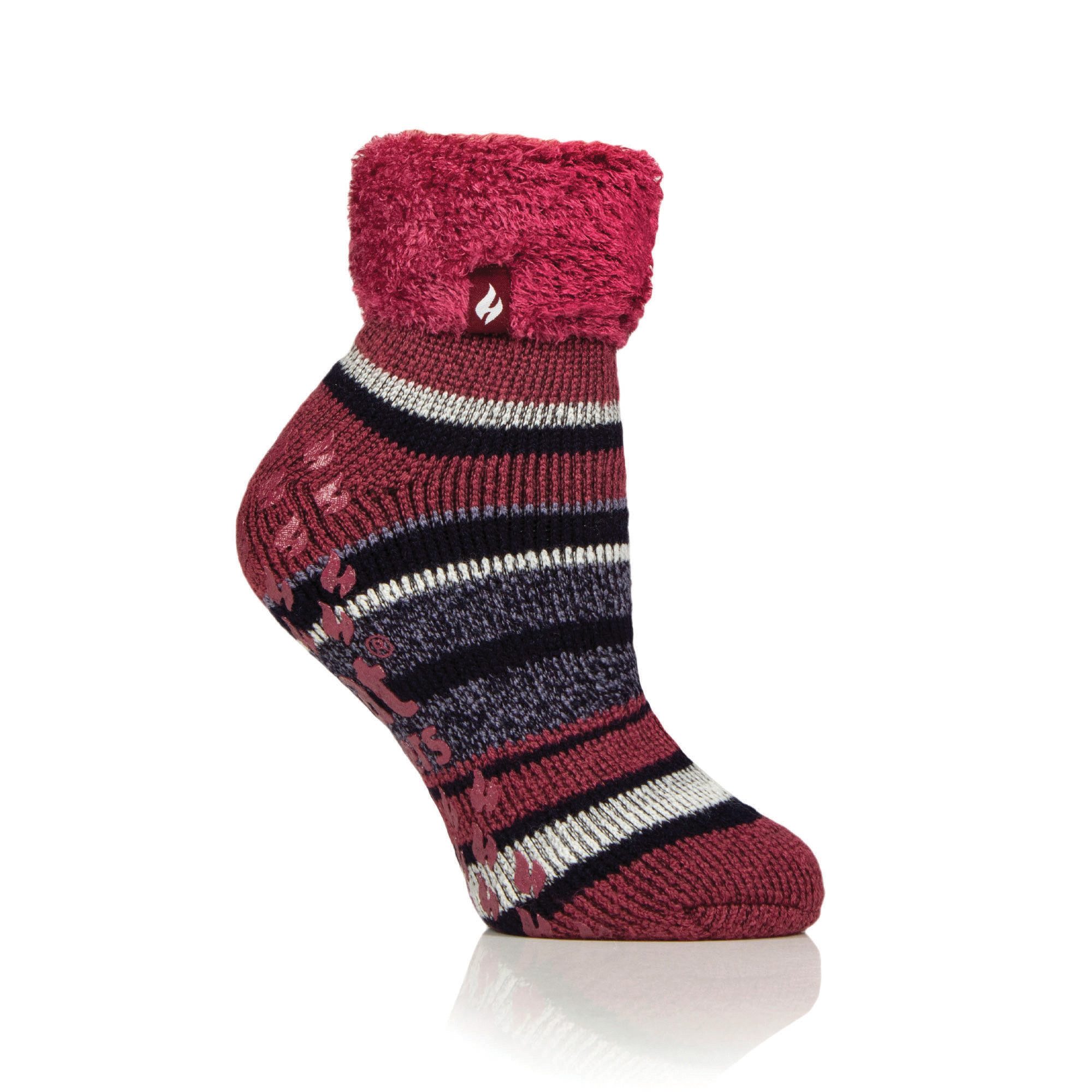 Haussocken Damen Lounge Wohlfühl Socken mit Turnover Top