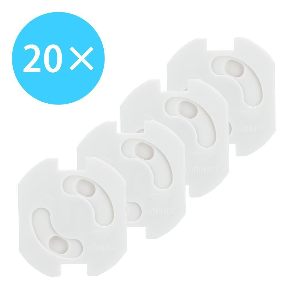Intirilife Kindersicherung, Steckdosen Abdeckung 20er Set Steckdosenschutz zum Kleben