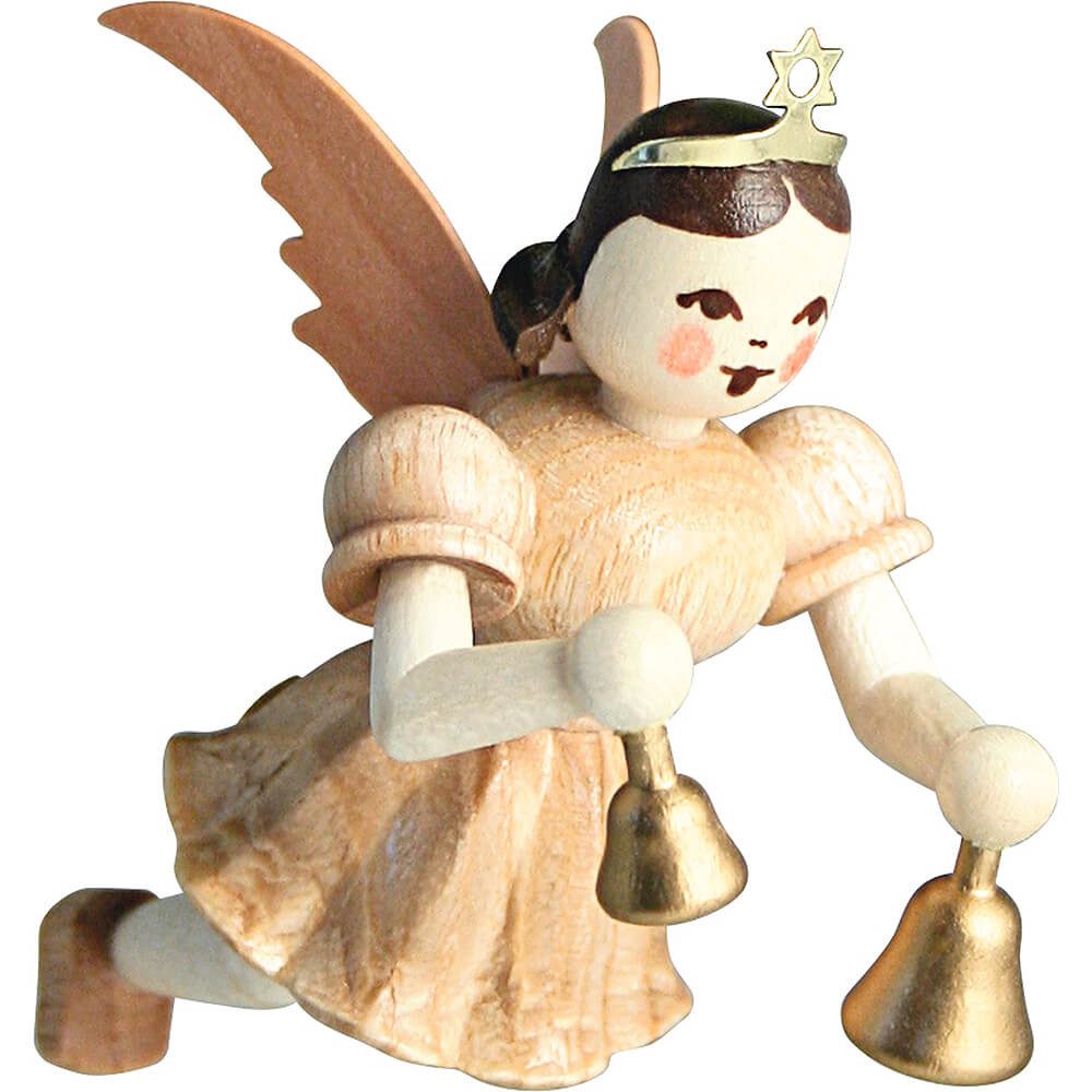 Blank Kunstgewerbe Dekofigur Schwebeengel mit Glocken, natur (6,6cm) von Blank Kunsthandwerk