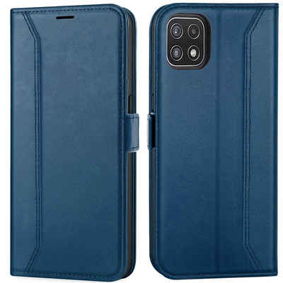 CoolGadget Handyhülle Book Case Elegance Tasche für Samsung Galaxy A22 5G 6,6 Zoll, Hülle Magnet Klapphülle Flip Case für Samsung A22 5G Schutzhülle