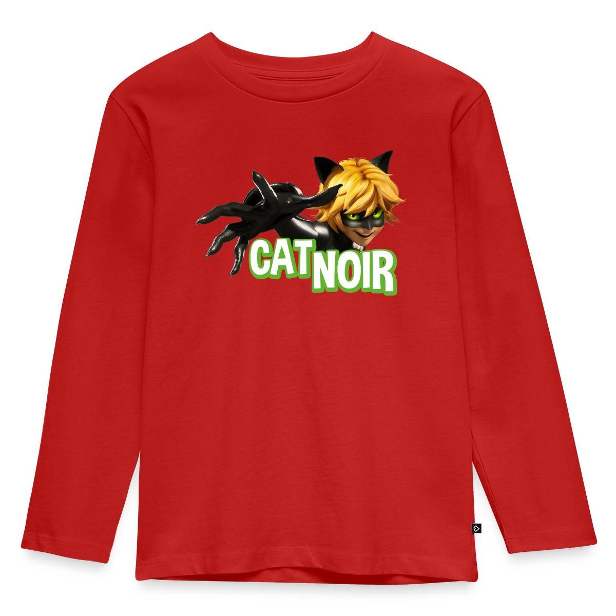 T-Shirt Miraculous Cat Noir Adrien Kinder Premium Langarmshirt