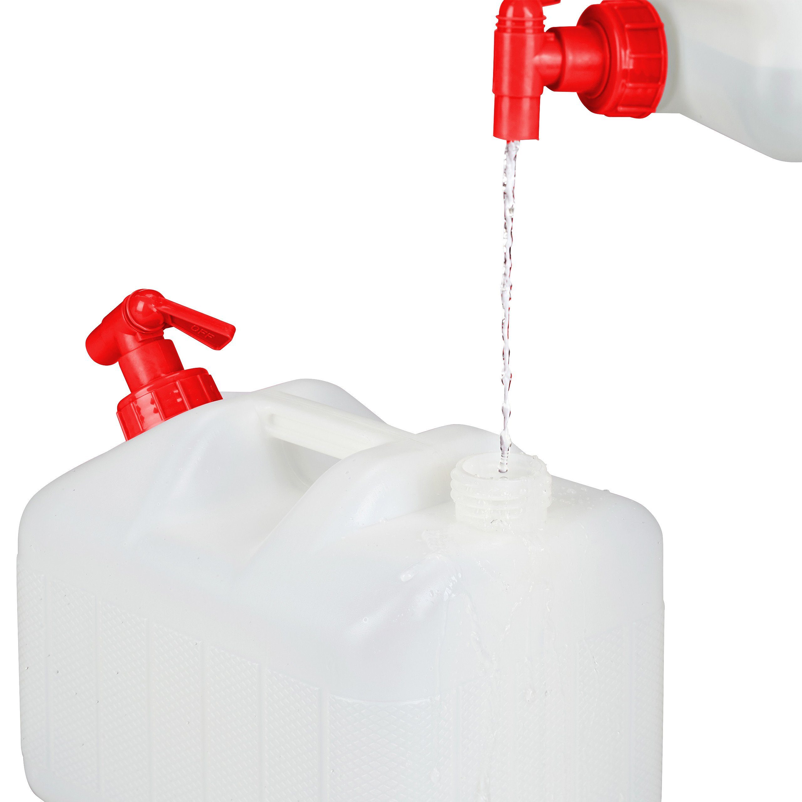 relaxdays Kanister Wasserkanister 10 Liter mit Hahn