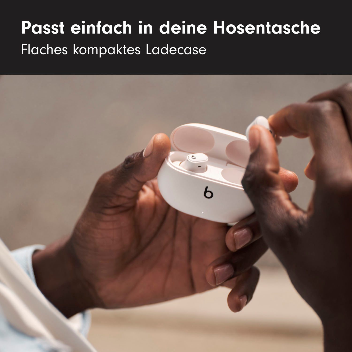 Beats by Dr. Dre Studio Buds + wireless In-Ear-Kopfhörer (Active Noise Cancelling (ANC), Sprachsteuerung, kompatibel mit Siri, Siri, Bluetooth)