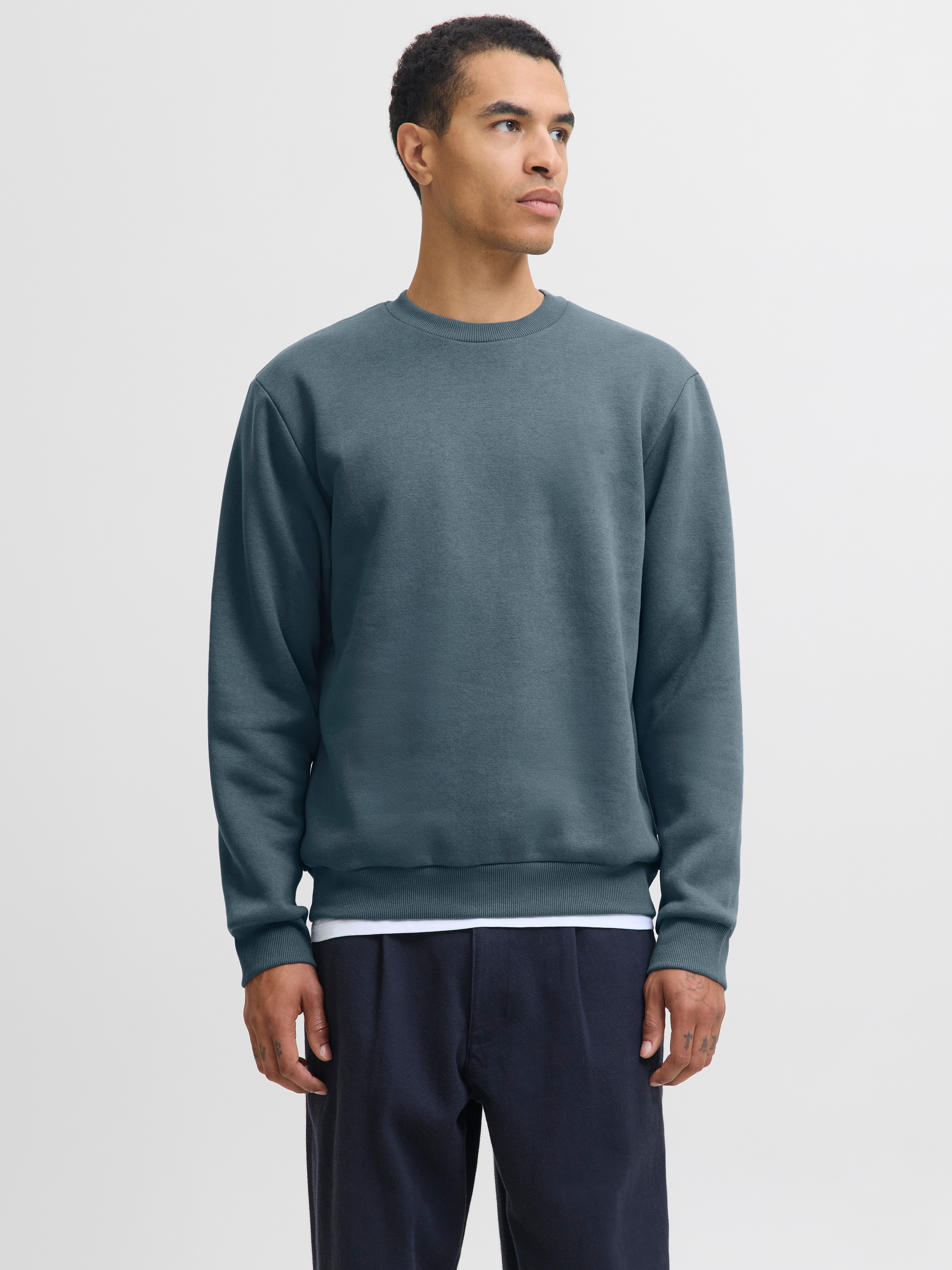 Jack & Jones Sweatshirt JJEBRADLEY mit Rippbündchen für Alltag und Freizeit günstig online kaufen