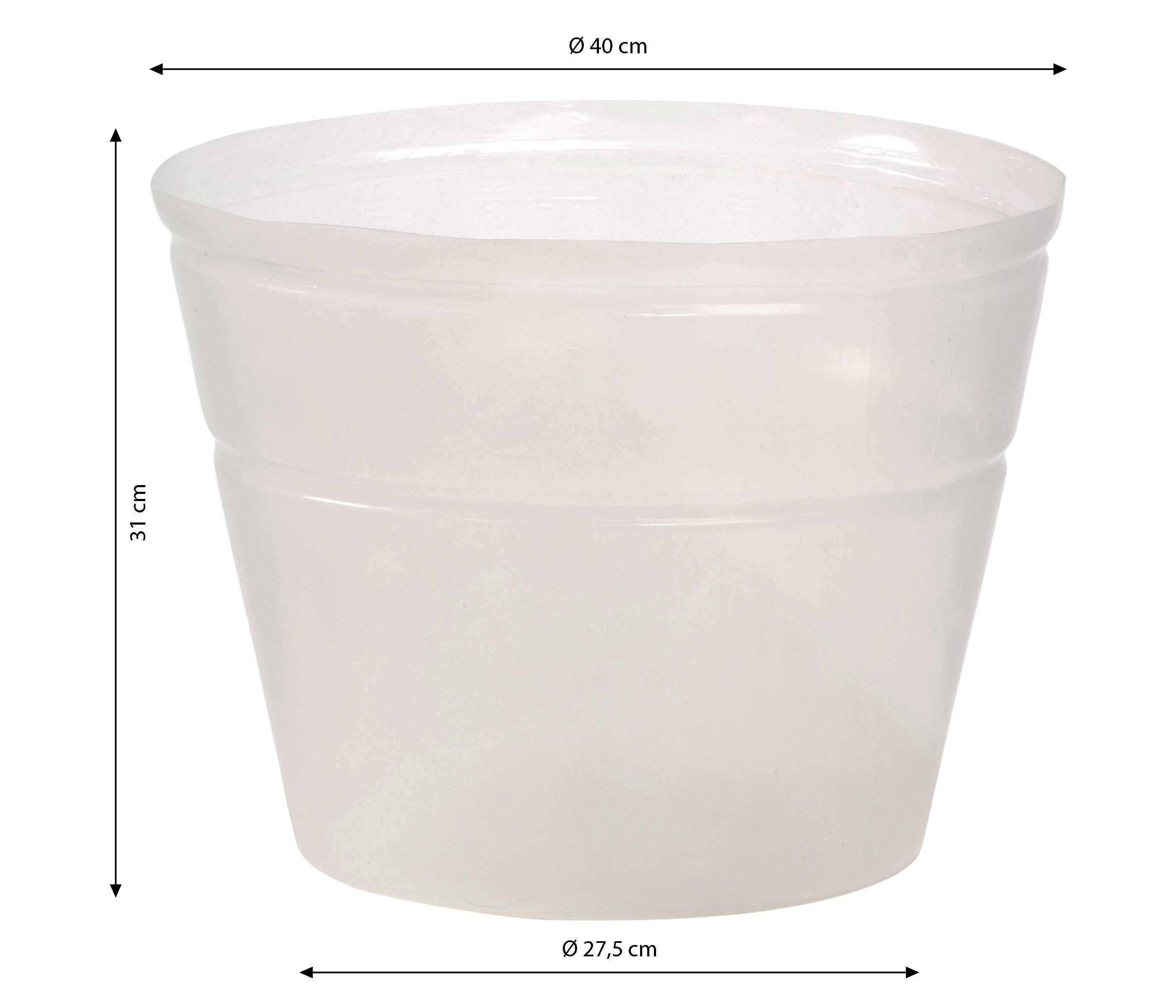Dehner Blumentopf Pflanztopf-Einsatz, Kunststoff, transparent günstig online kaufen