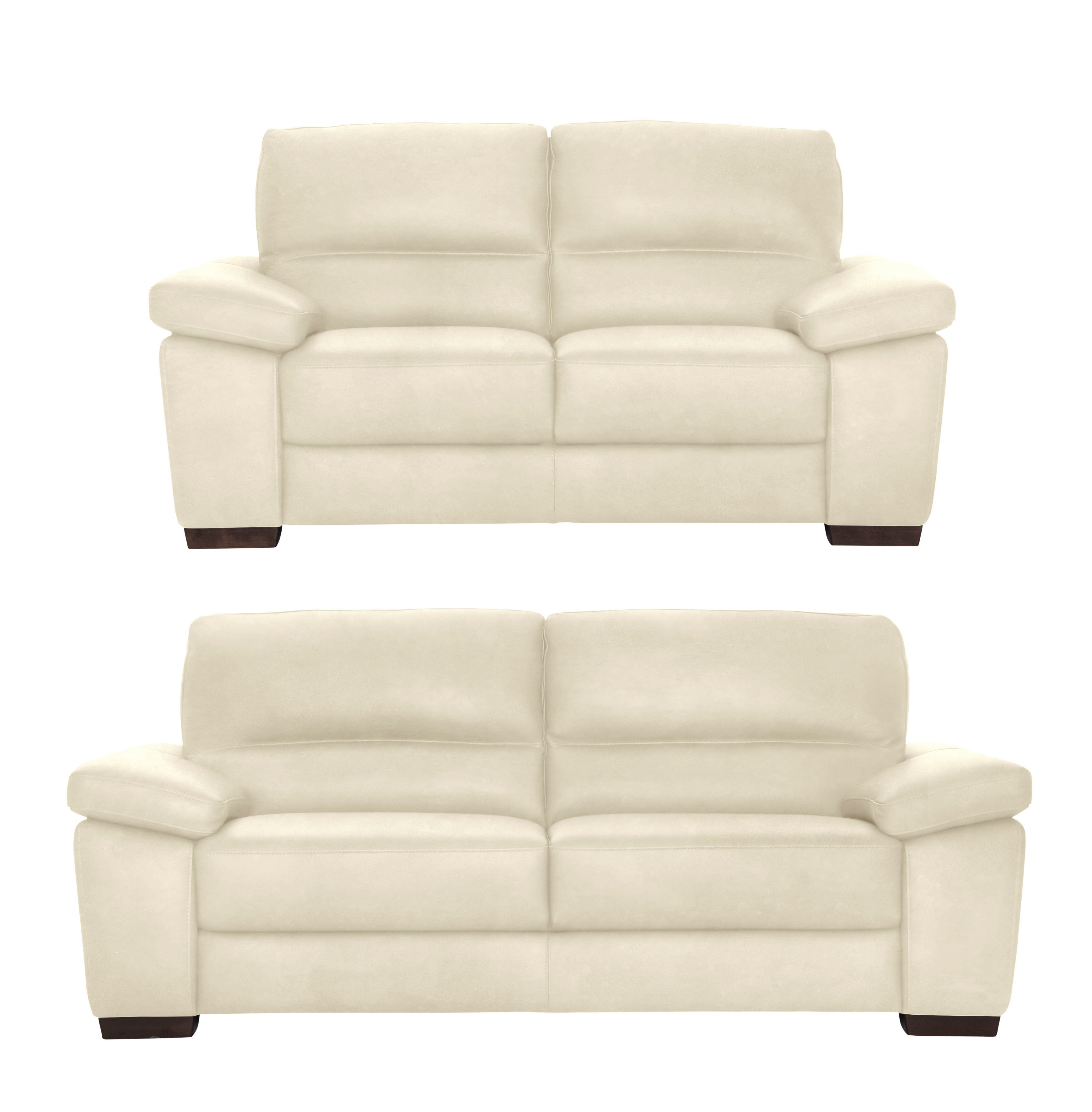 CALIA ITALIA Polstergarnitur Gaia, hochwertige Garnitur aus 2-Sitzer & 3-Sitzer im edlen Design, (Set, 2-tlg), aus pflegeleichtem Luxus-Microfaser Ginevra Hydro Care