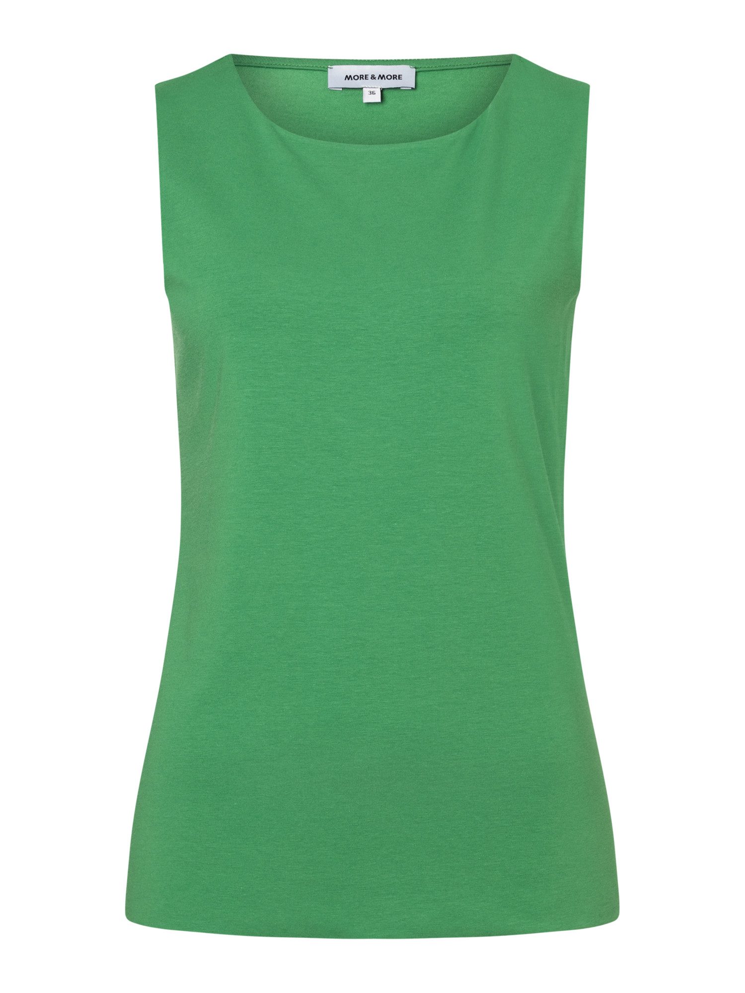 MORE&MORE Shirttop Stretch-Basic-Top, Vorderteil gedoppelt günstig online kaufen