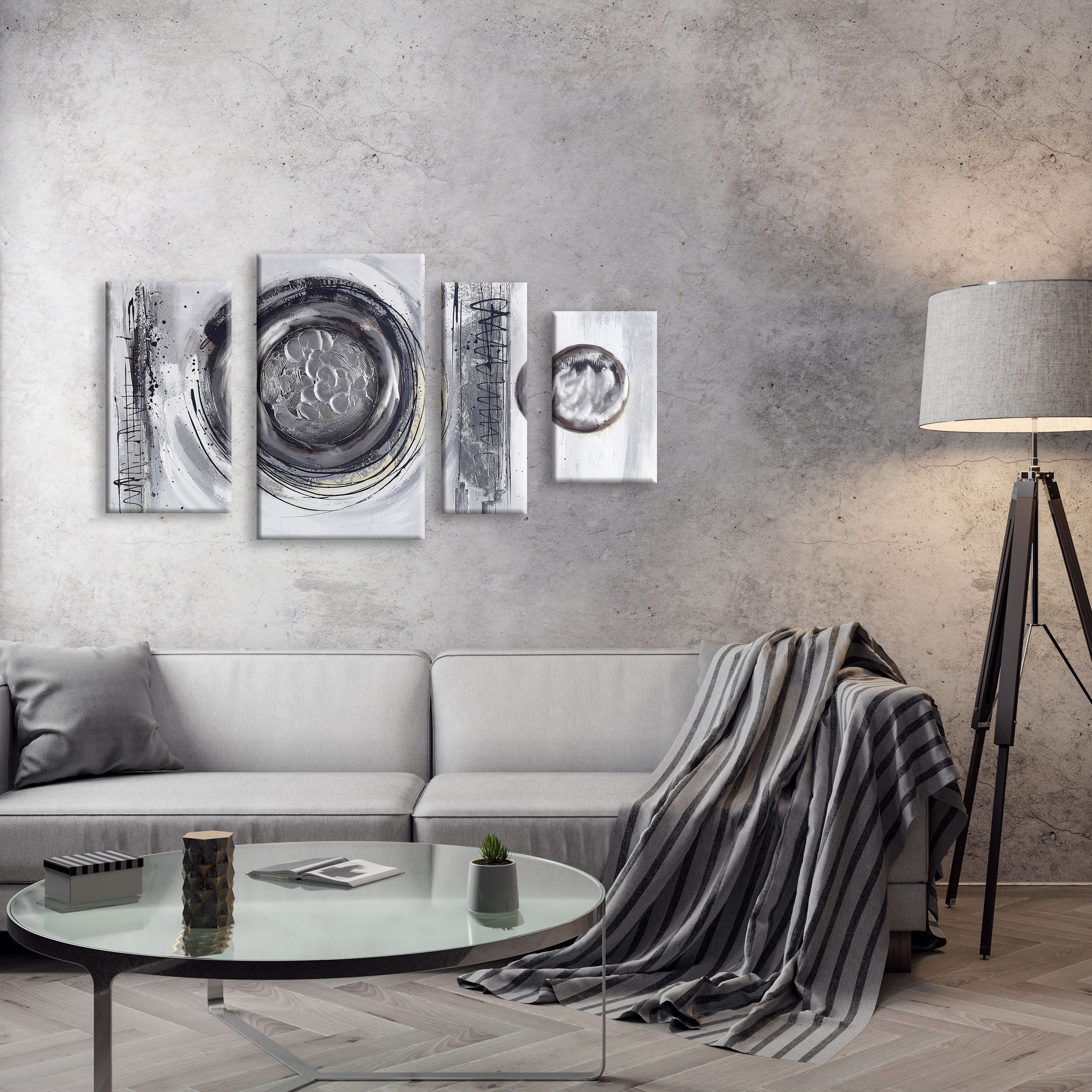 Bönninghoff Ölgemälde, Abstrakt, Abstrakte, Formen, Gemälde, Kunst (1 St), jedes Bild ein Unikat