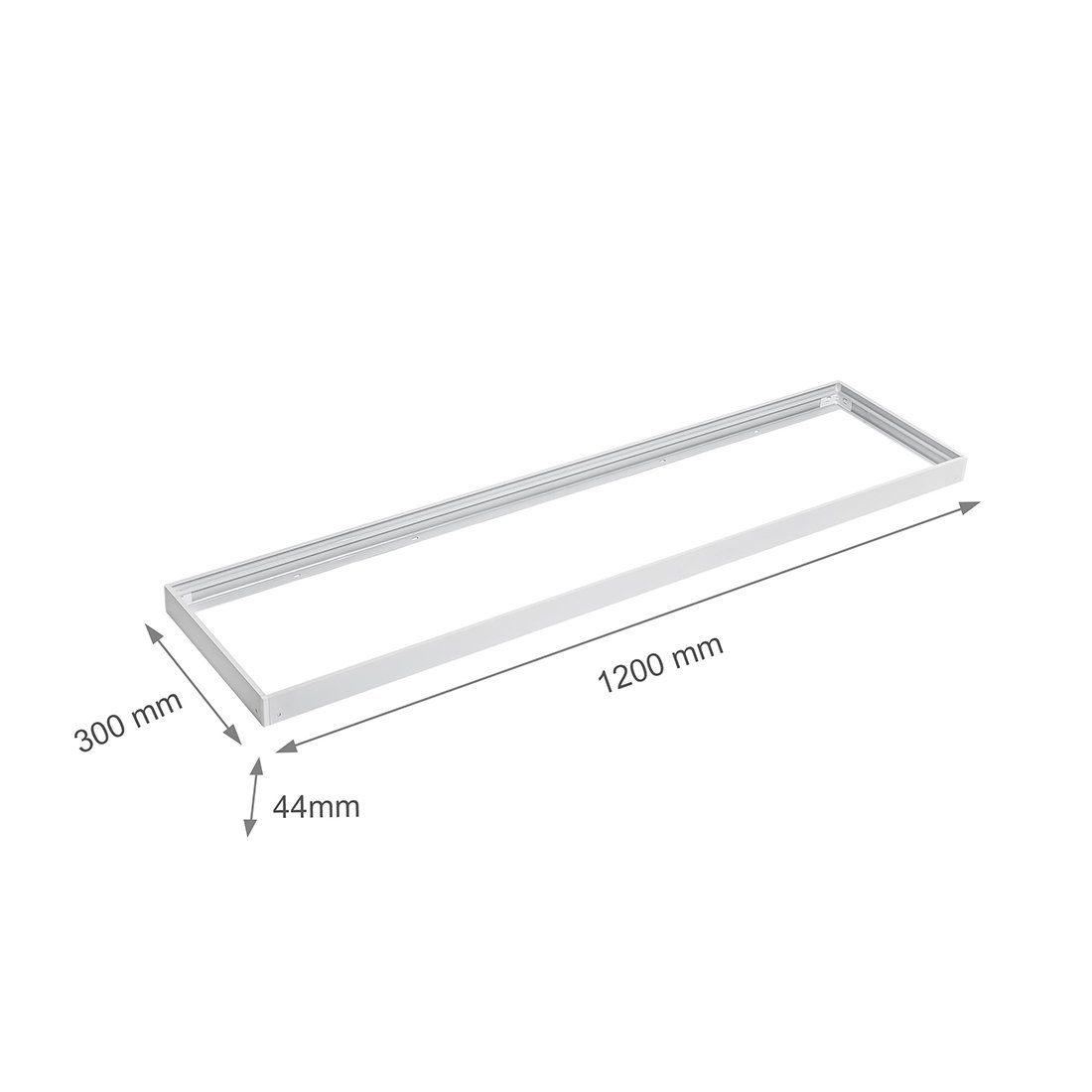 Lecom LED Panel 120x30 Aufbaurahmen Aufputz Deckenanbau, Montagerahmen für Deckenmontage für 120x30 LED Paneele Klick system