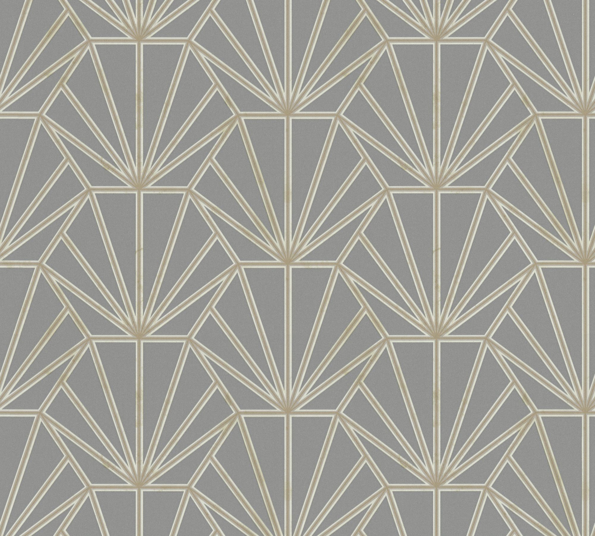 living walls Vliestapete Daniel Hechter 6, Geometrische Tapete, grau, gold 375285